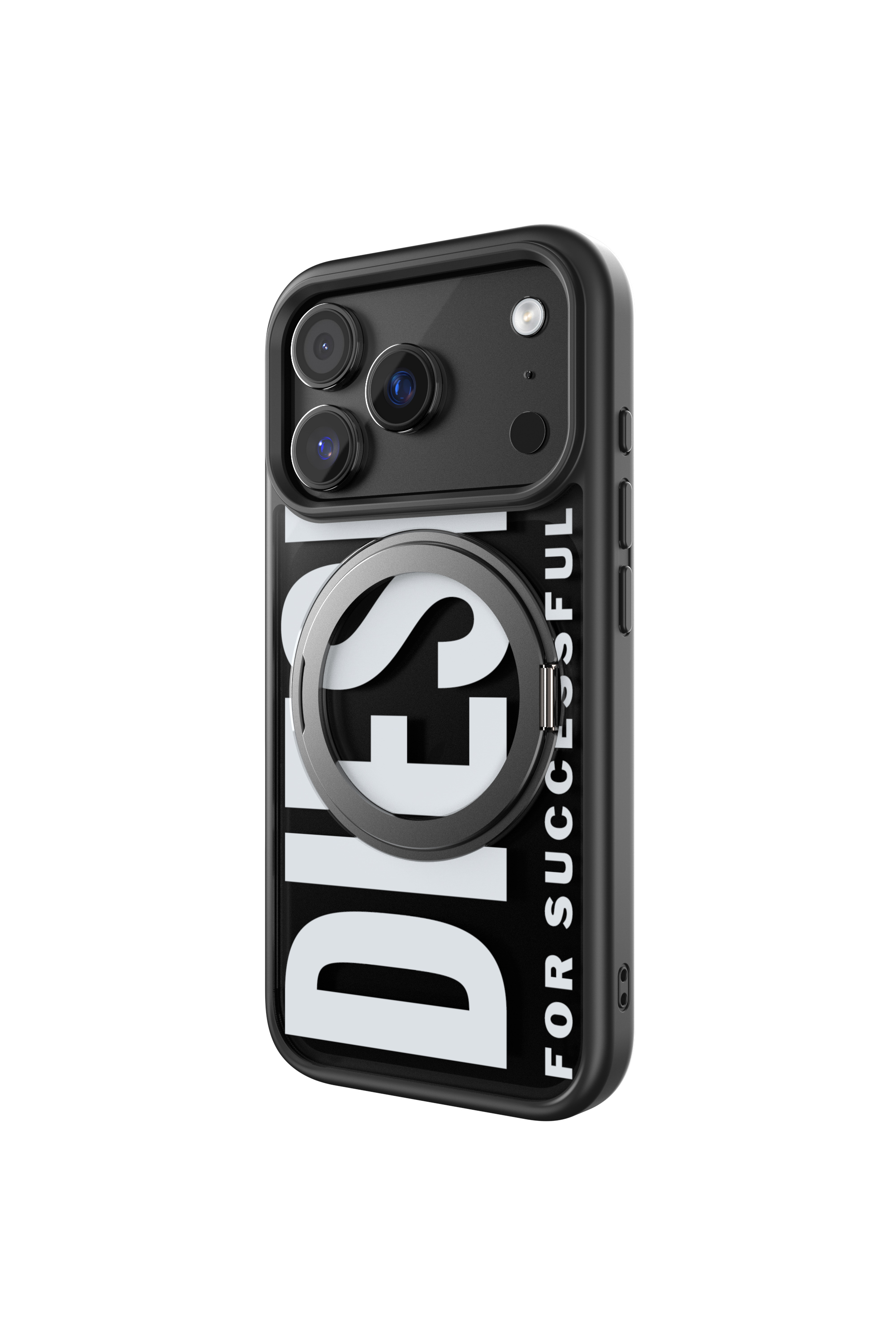 Diesel - 60405 RING STAND CASE, Unisex's Ringstand-Magsafe case for iPhone 17 Pro in Black - 4