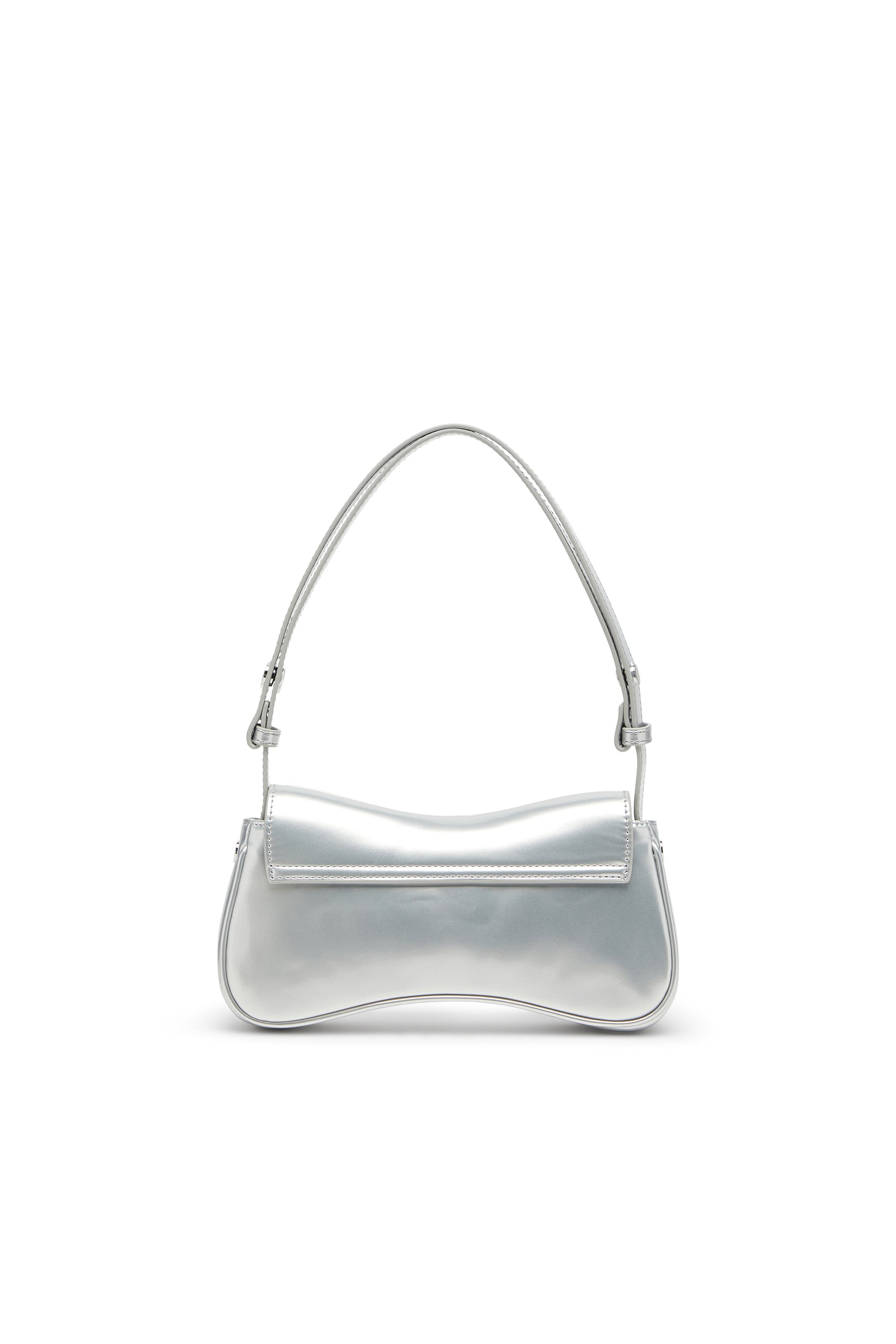 Diesel - PLAY CLUTCH, Woman's Play-Clutch in metallic PU in Silver - 3