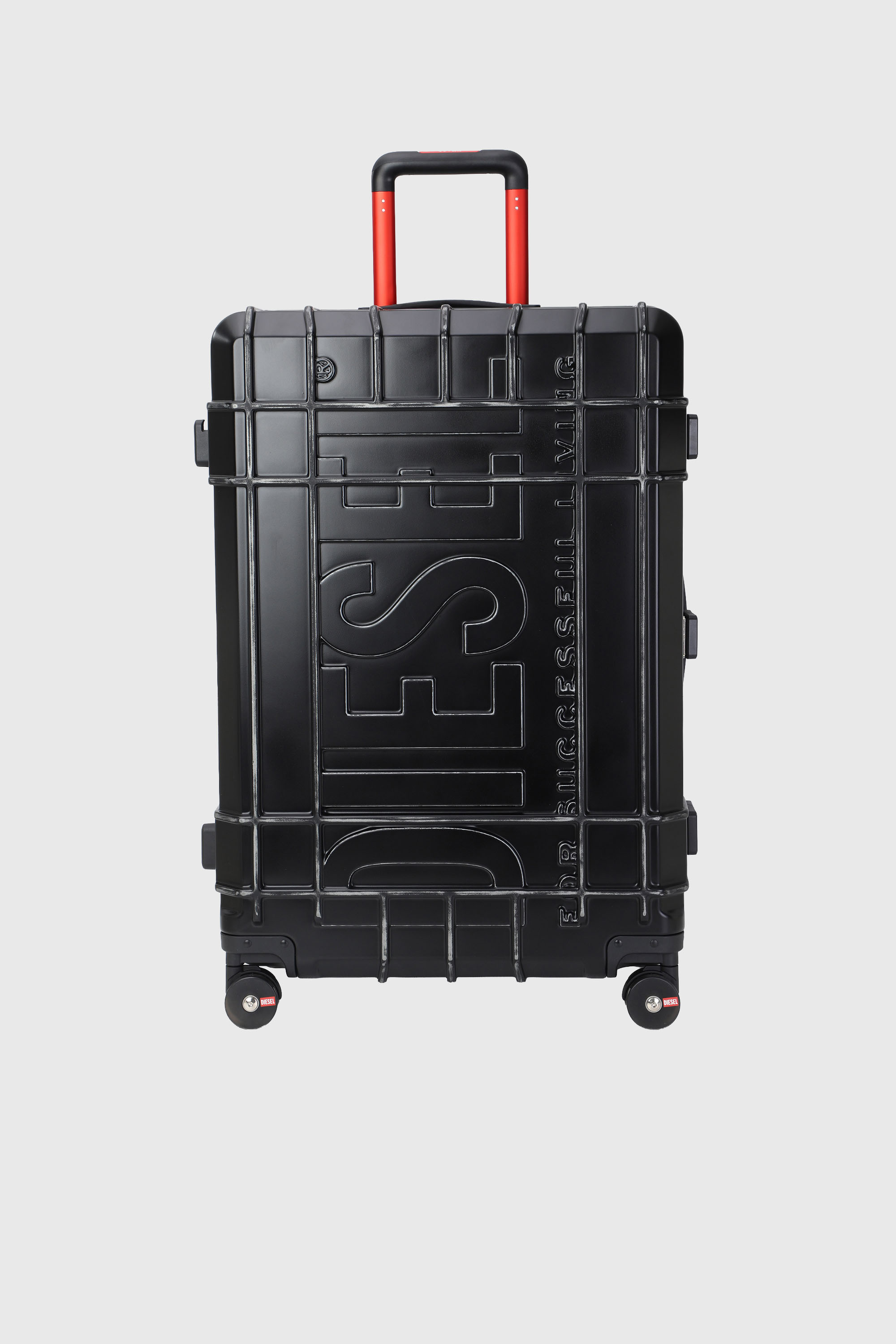 Diesel - DIESEL PC STRONG IMAGE TROLLEY- DSL003, Unisex's Rugged suitcase size L in Black - 1