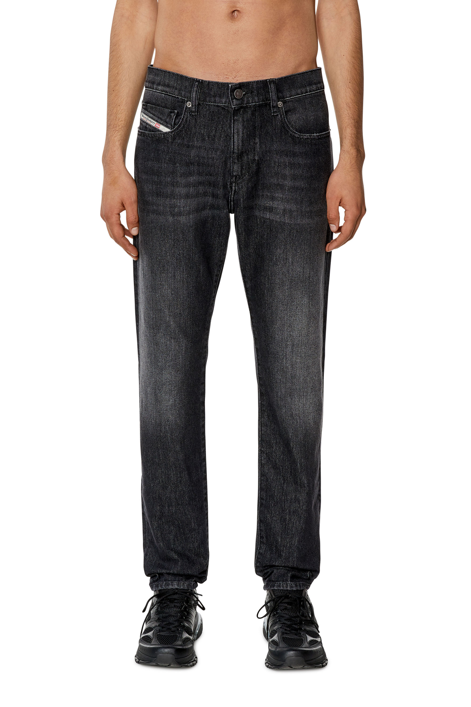 Diesel - Slim Jeans 2019 D-Strukt 09F75, Black/Dark grey - Image 2
