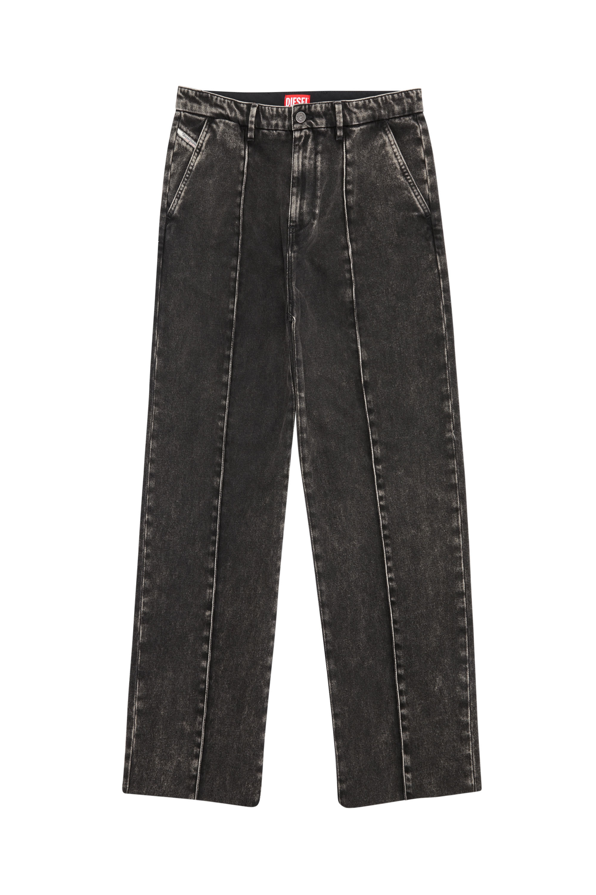 Diesel - D-Chino-Work 09B87 Straight Jeans, Black/Dark grey - Image 6