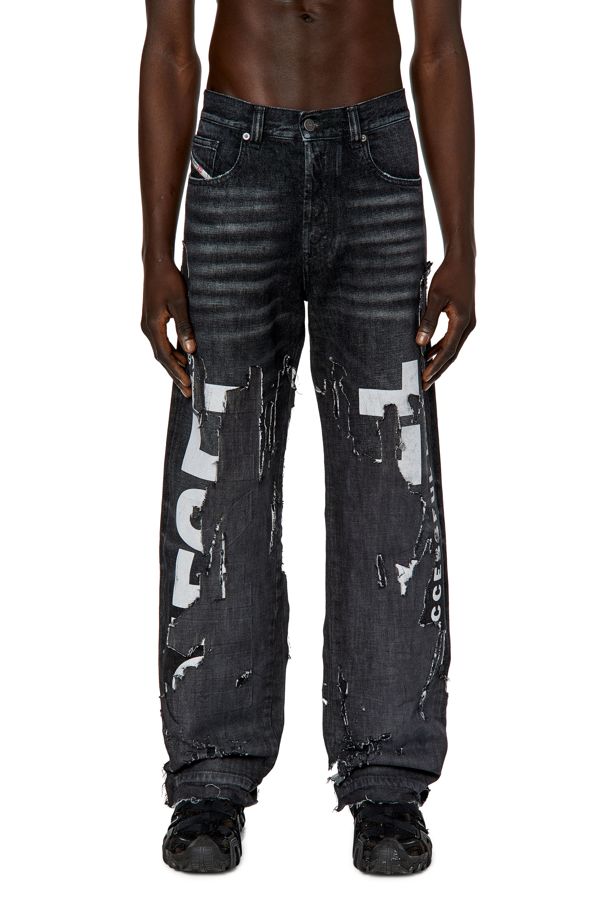 Diesel - Straight Jeans 2010 D-Macs 007Q7, Black/Dark grey - Image 1