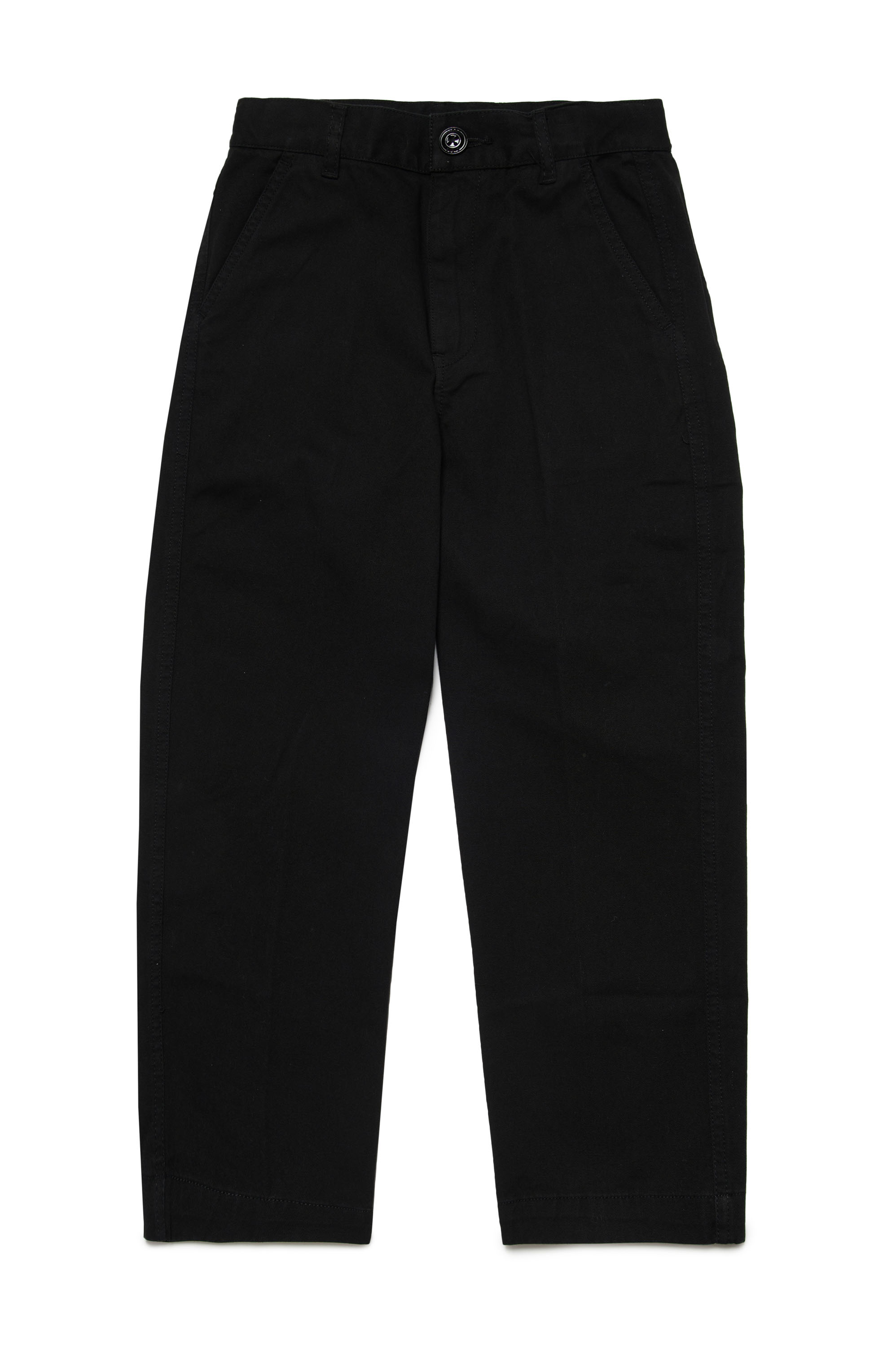 Diesel - PBAS, Man's Cotton chinos with Oval D embroidery in Black - 1