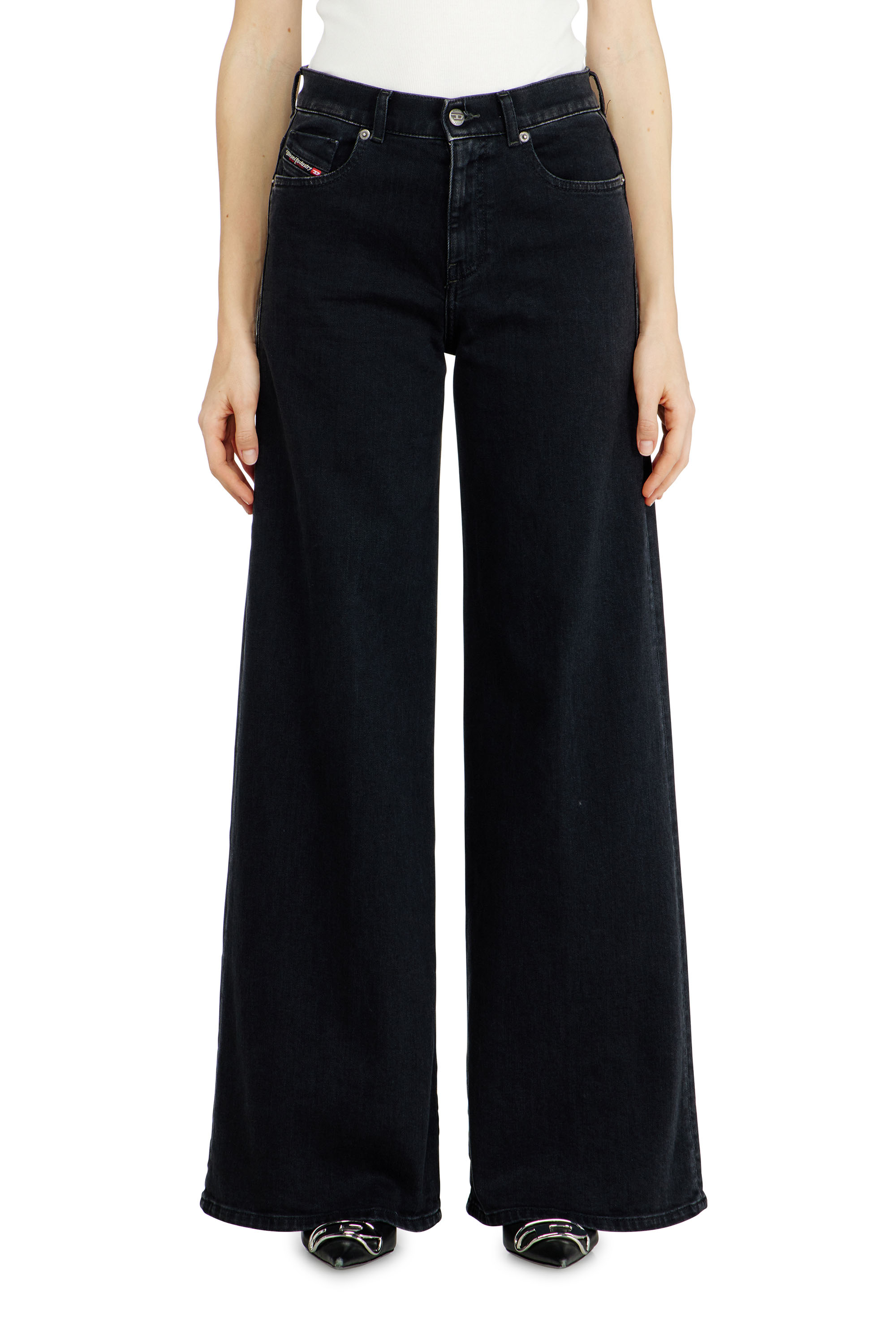 Diesel - Woman's Flare Jeans 1978 D-Akemi 09N89, Black/Dark grey - 4