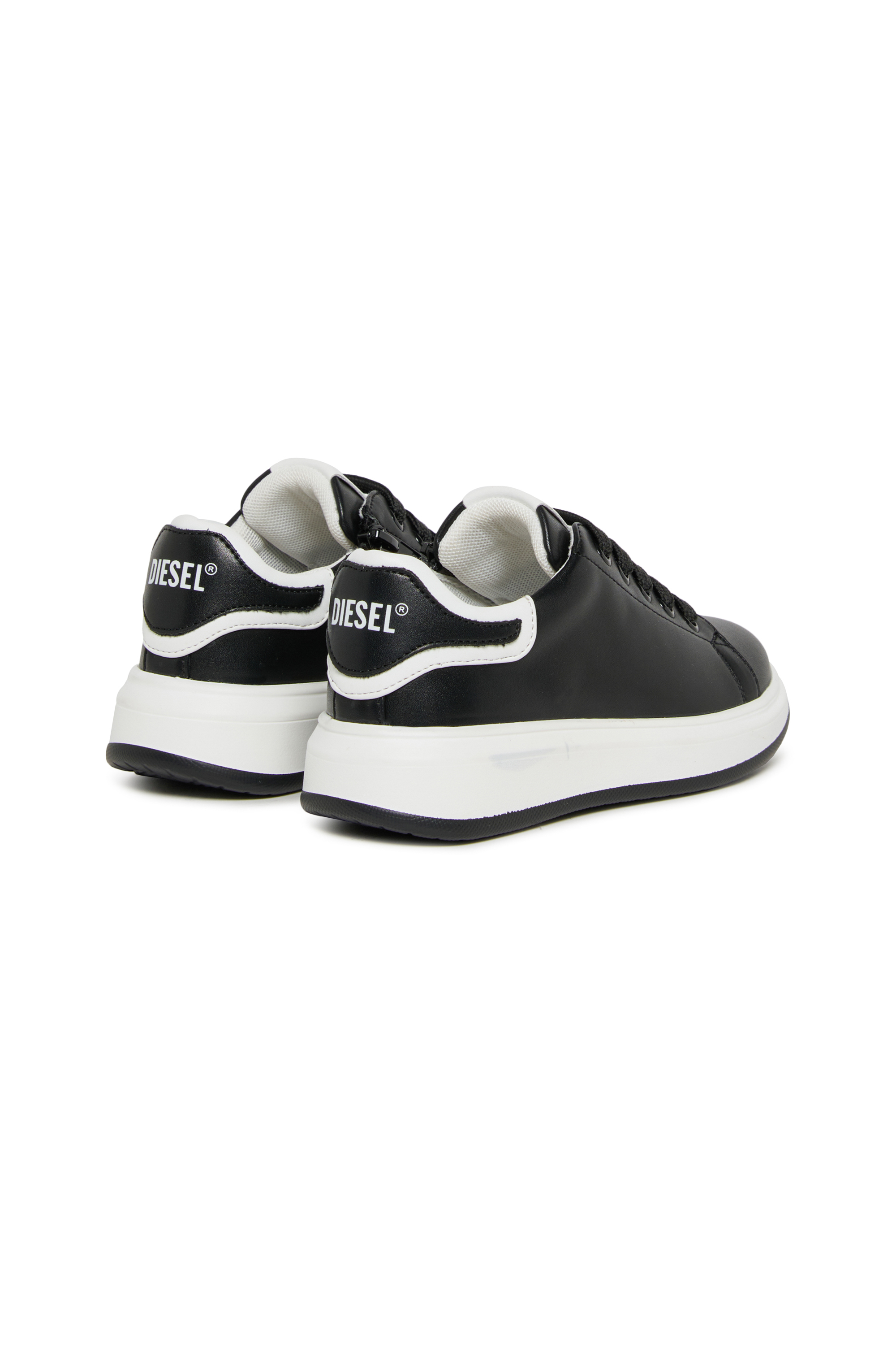 Diesel - S-MEQUIPLA, Unisex's S-MEQUIPLA-Sneakers with contrast trims in Black - 3