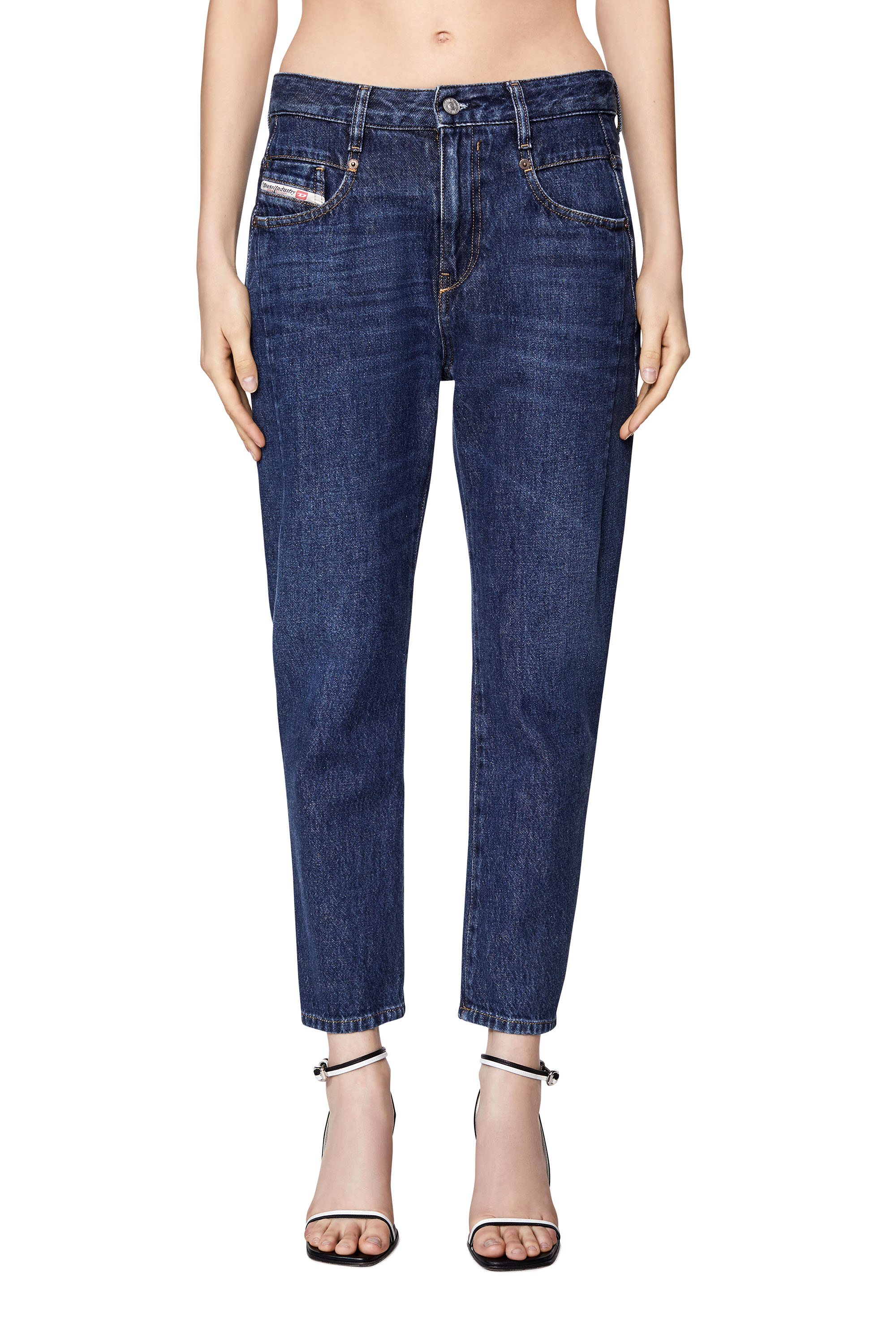 Women Dark blue Boyfriend Slouchy Jeans: Fayza 09C03 | Diesel