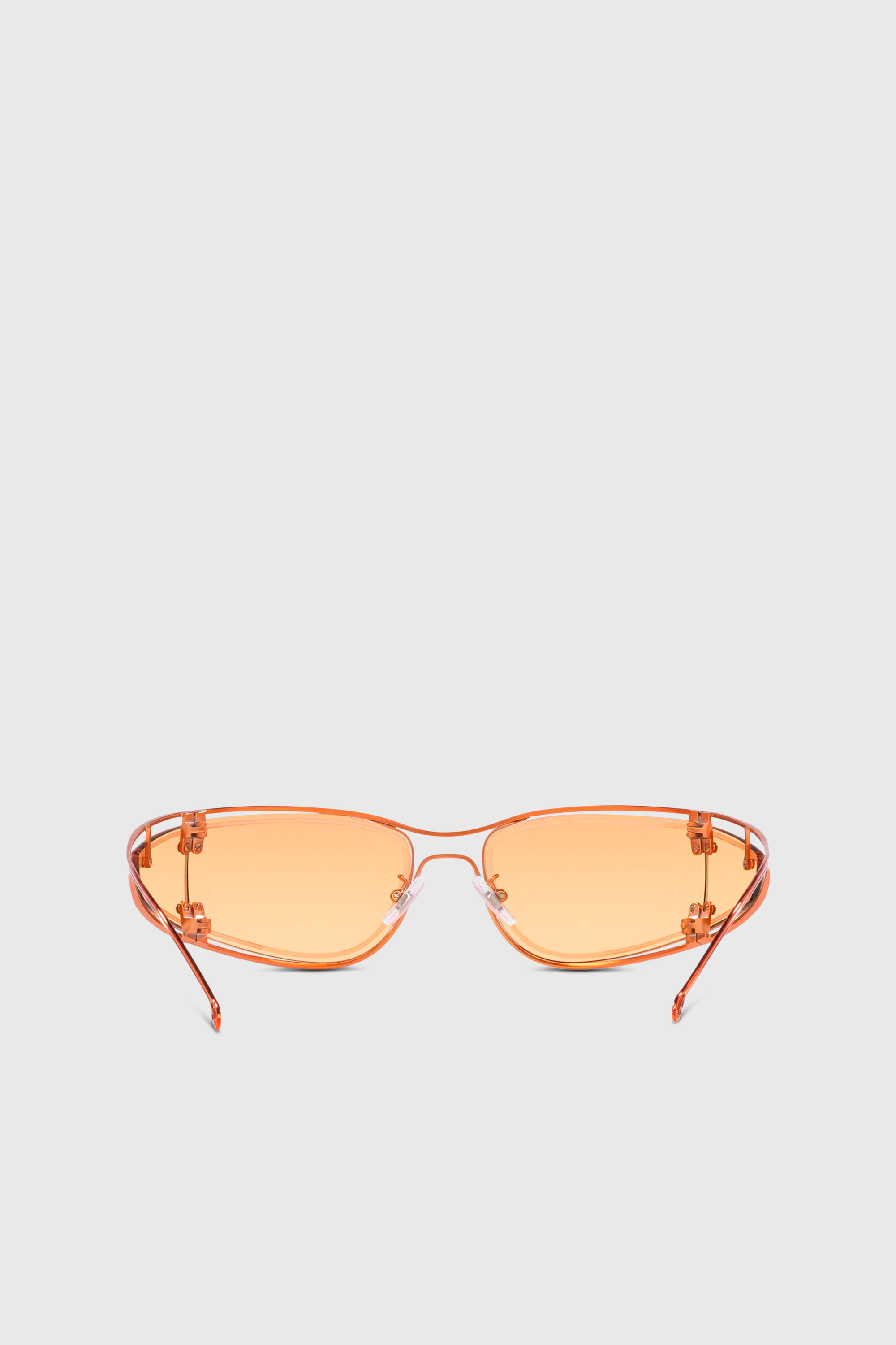Diesel - 0DL1001, Unisex's Wraparound shape sunglasses in Orange - 5