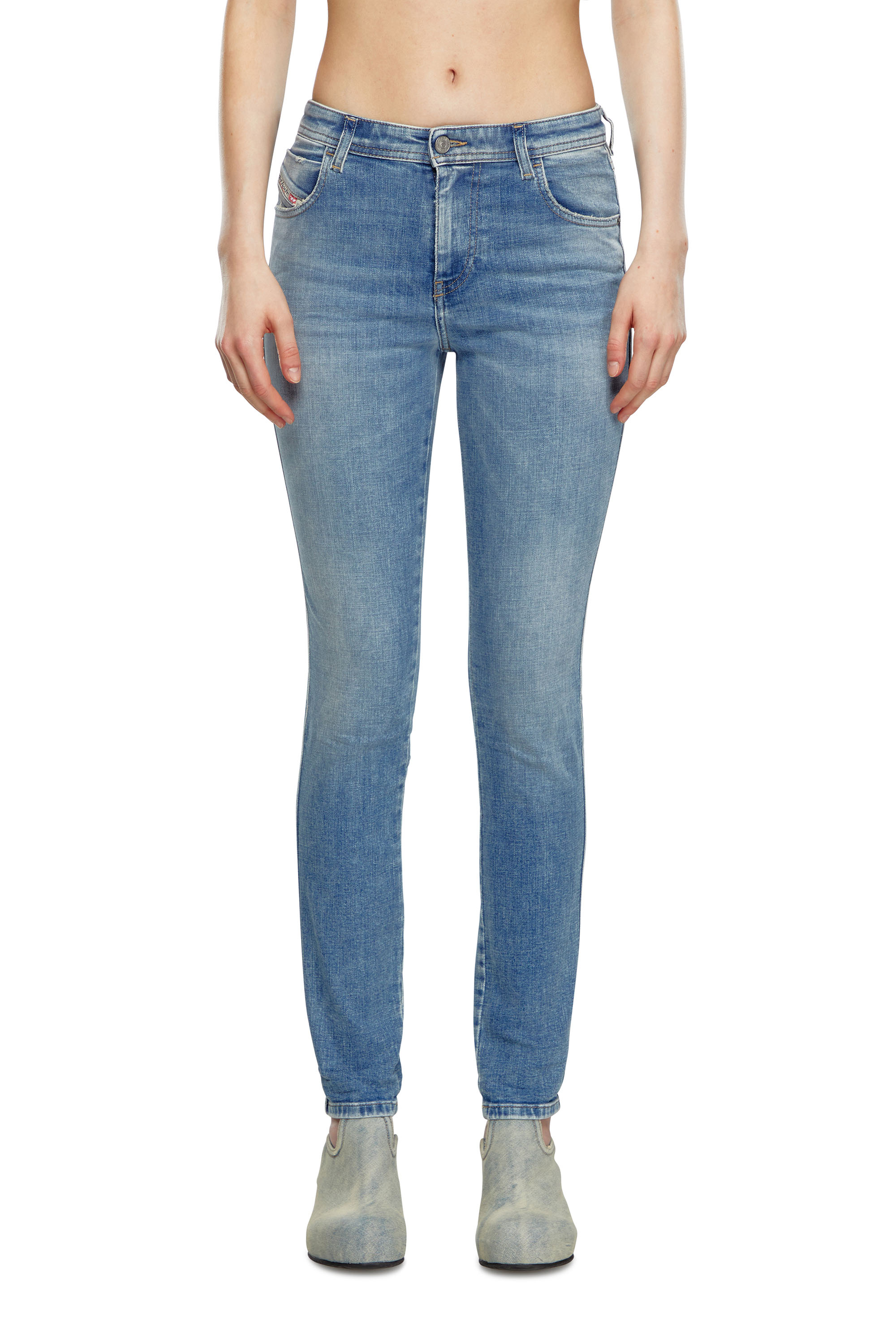 Diesel - Skinny Jeans 2015 Babhila 09J21, Light Blue - Image 2