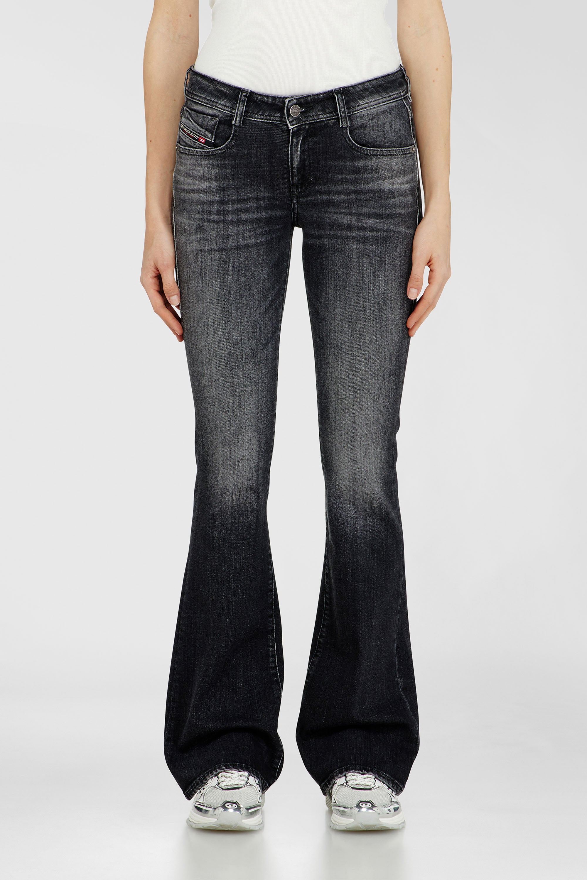 Diesel - Woman's Bootcut Jeans 1969 D-Ebbey 09L98, Black/Dark grey - 2