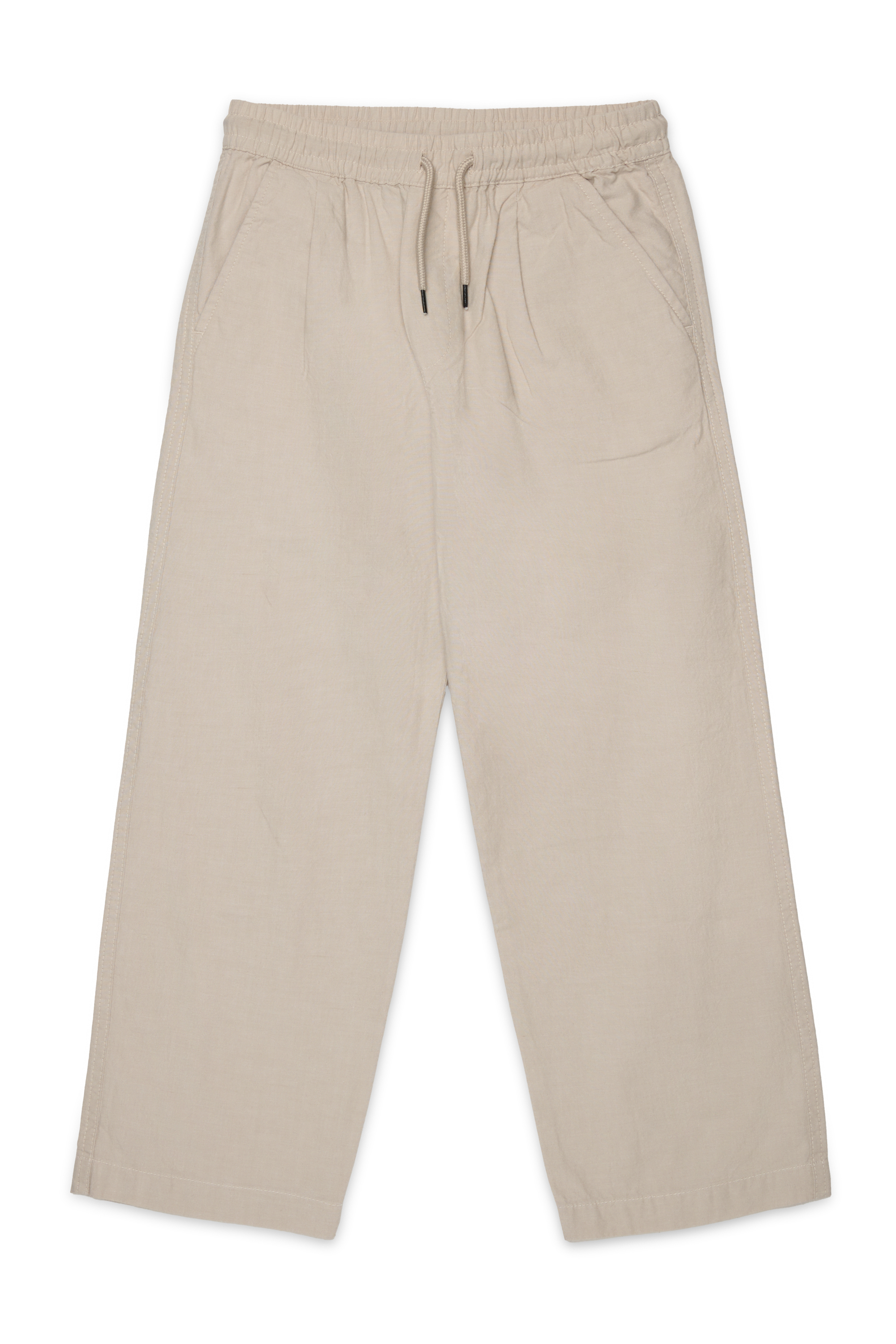 Diesel - PCALLY, Man's Sweat pants with drawstring waist in Beige - 1