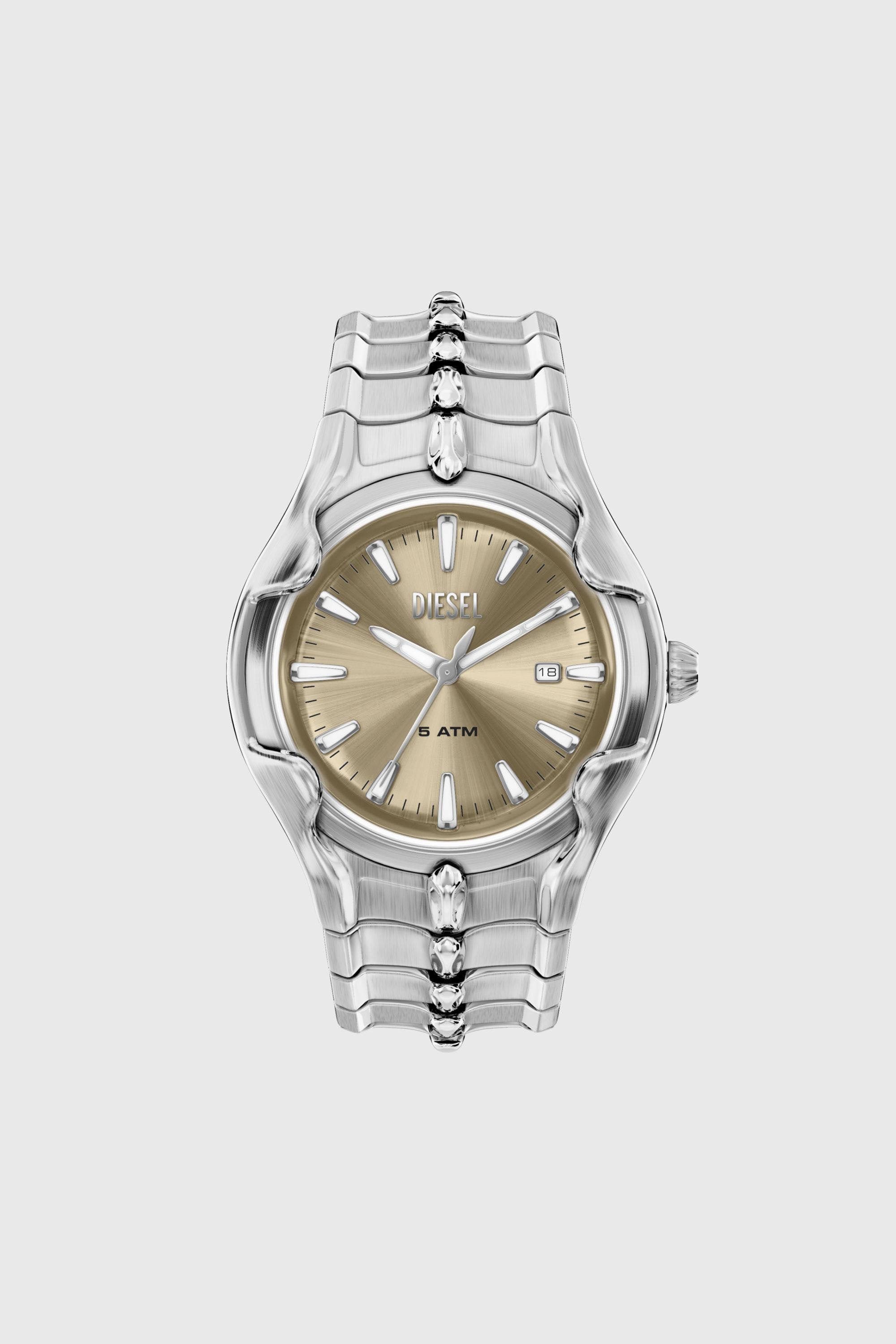 Diesel - DZ2234 WATCH, Man's Vert Stainless Steel Watch in Silver - 1