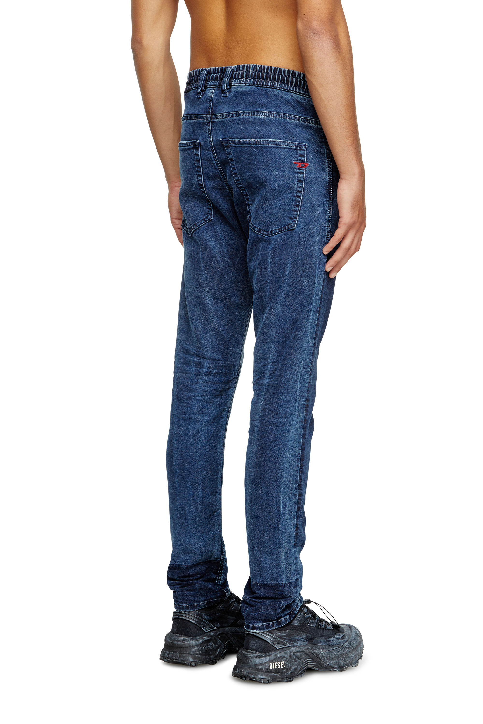 Diesel - Man's Regular 2032 D-Krooley Joggjeans® 09M36, Dark Blue - 4