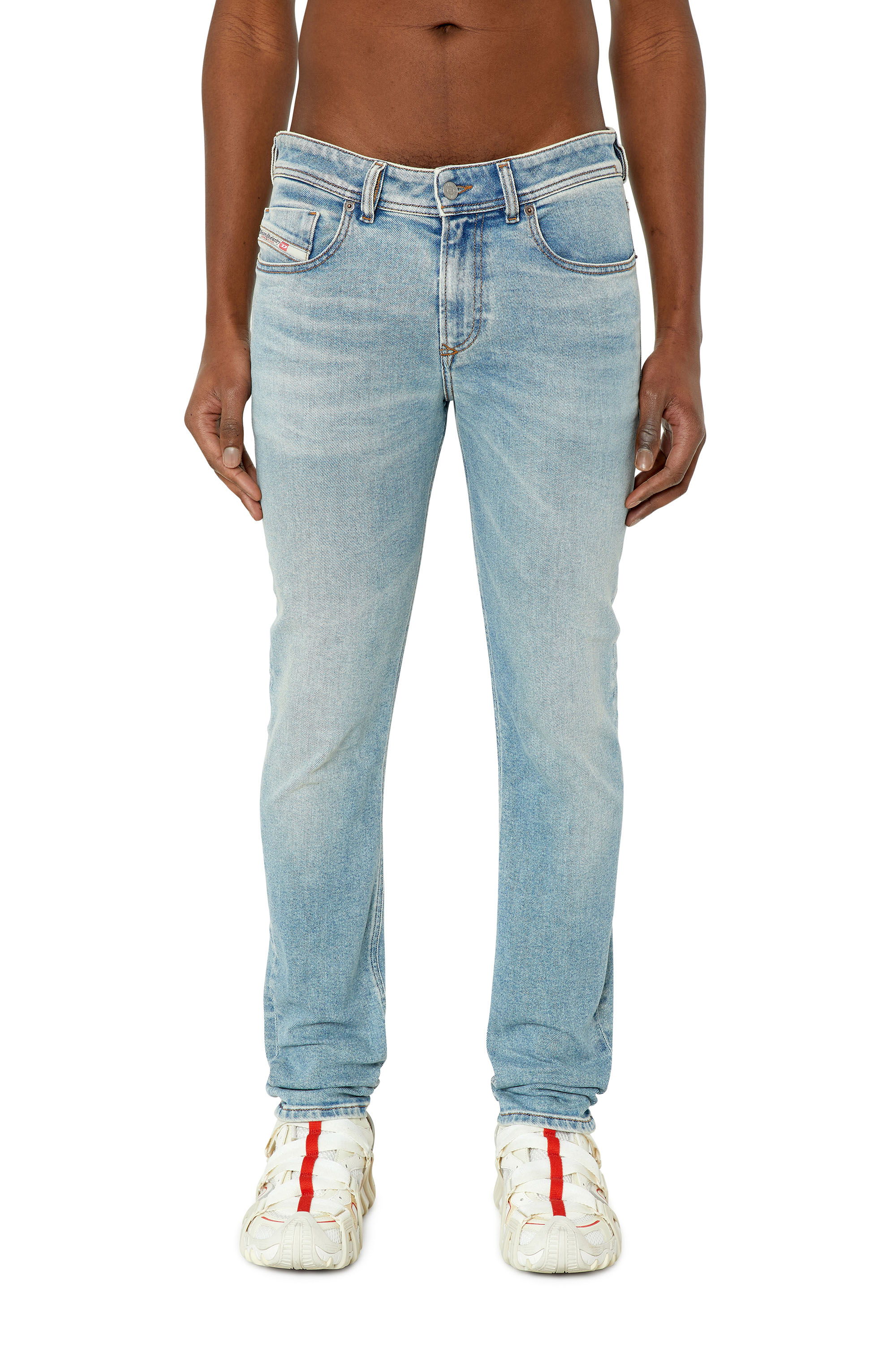 Diesel - 1979 Sleenker 09E82 Skinny Jeans, Light Blue - Image 1