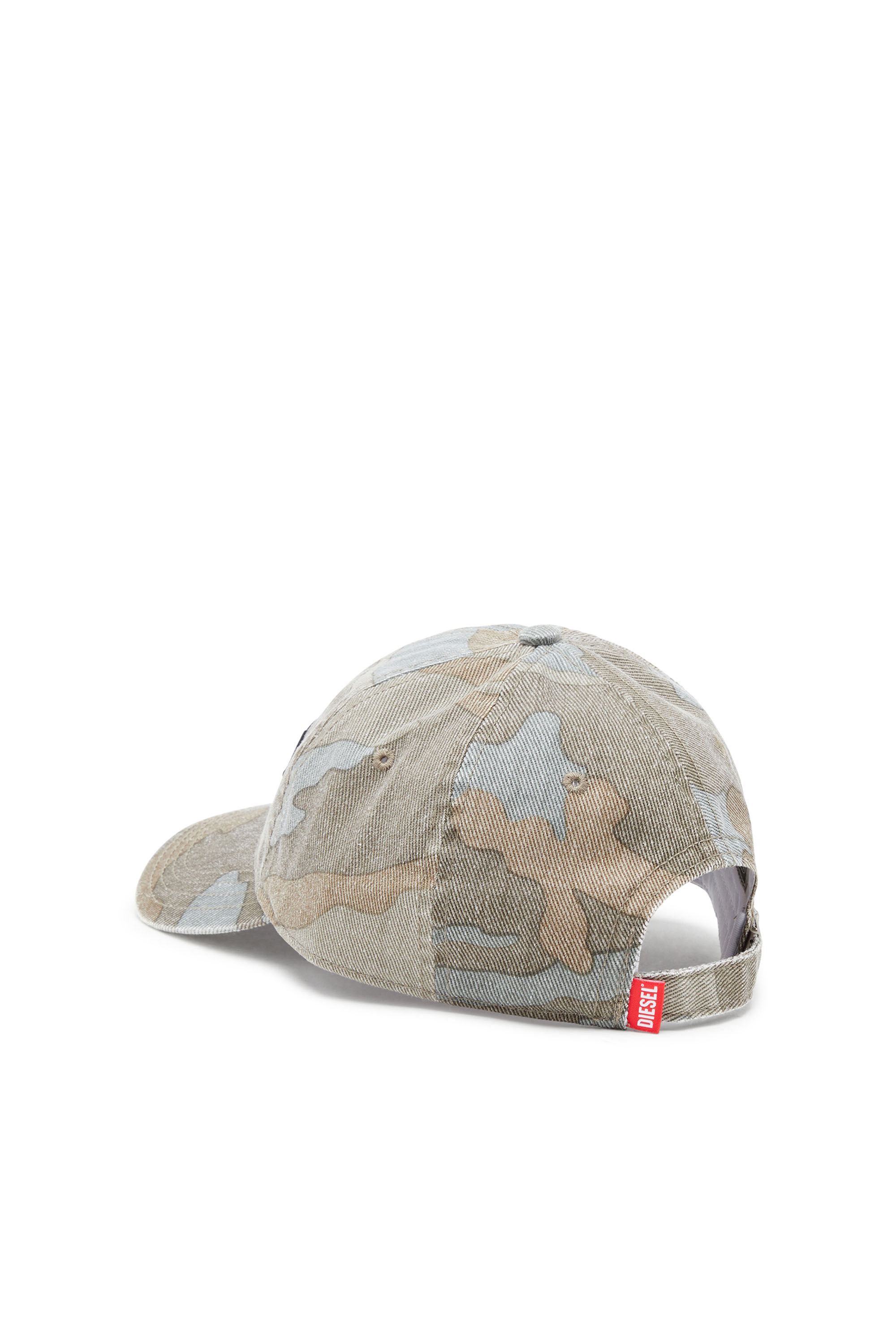 Diesel - CORRY-DIV-CMF, Man's Baseball cap with camo print in Green/Grey - 2