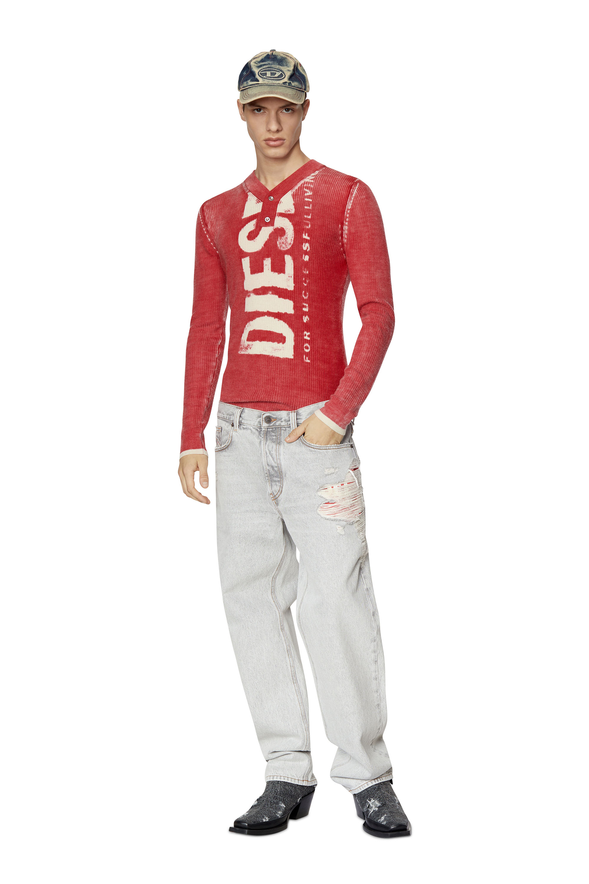 Diesel - 2010 D-MACS 007D9 Straight Jeans, Light Grey - Image 2