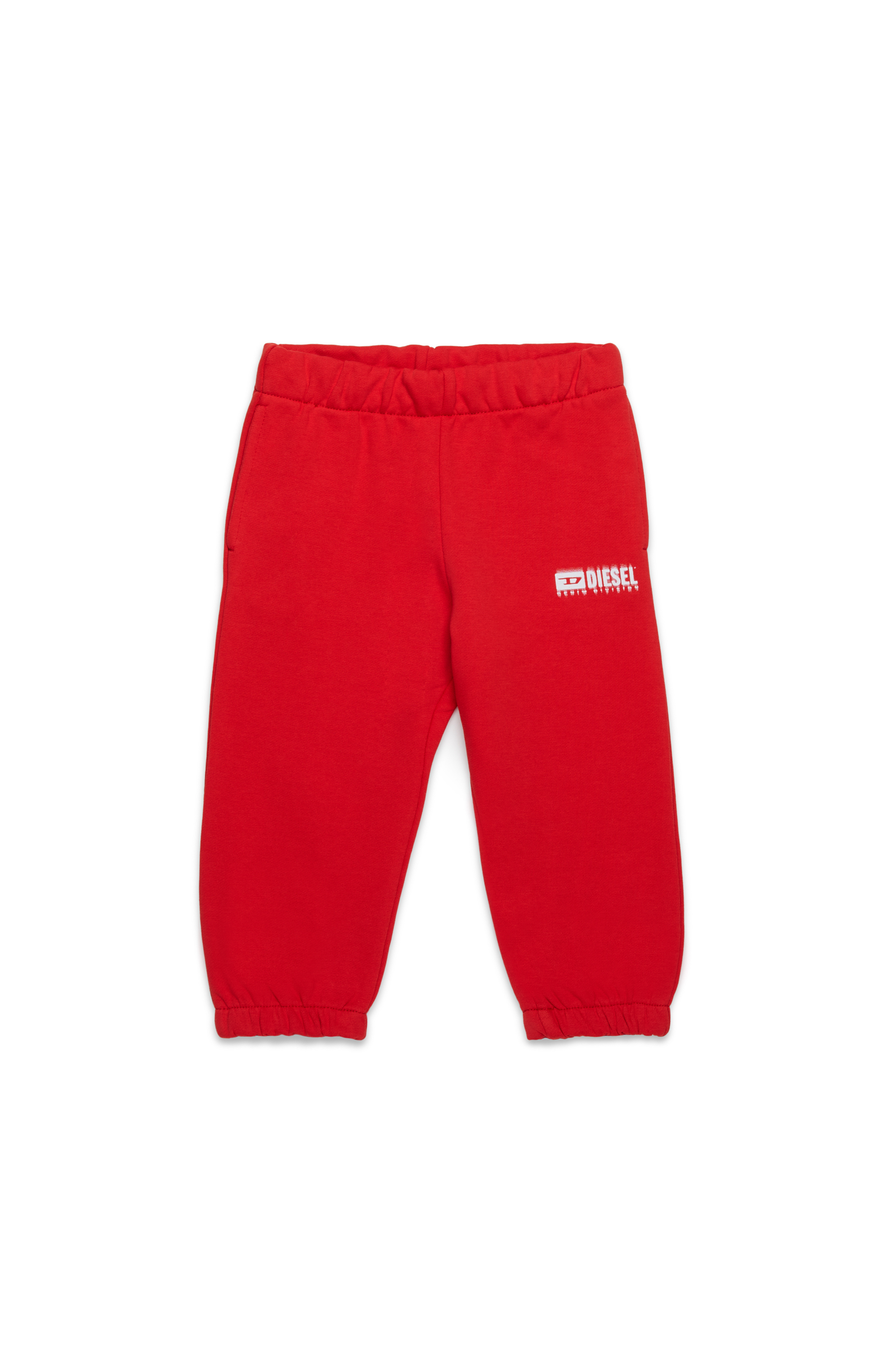 Diesel - PBASEB, Unisex's Sweatpants with smudged logo in Red - 1