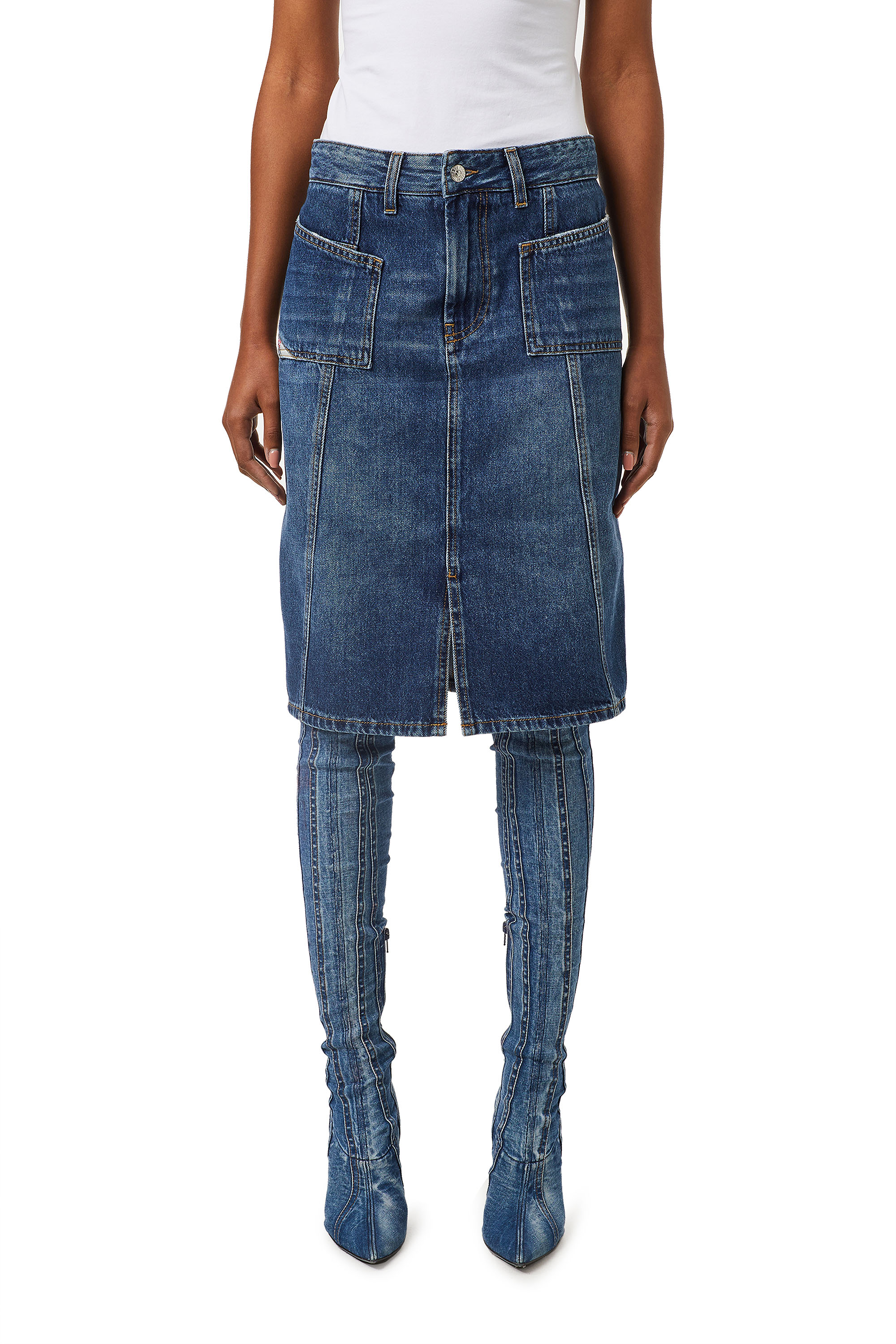 DE-PAU-SP1, Blue - Skirts
