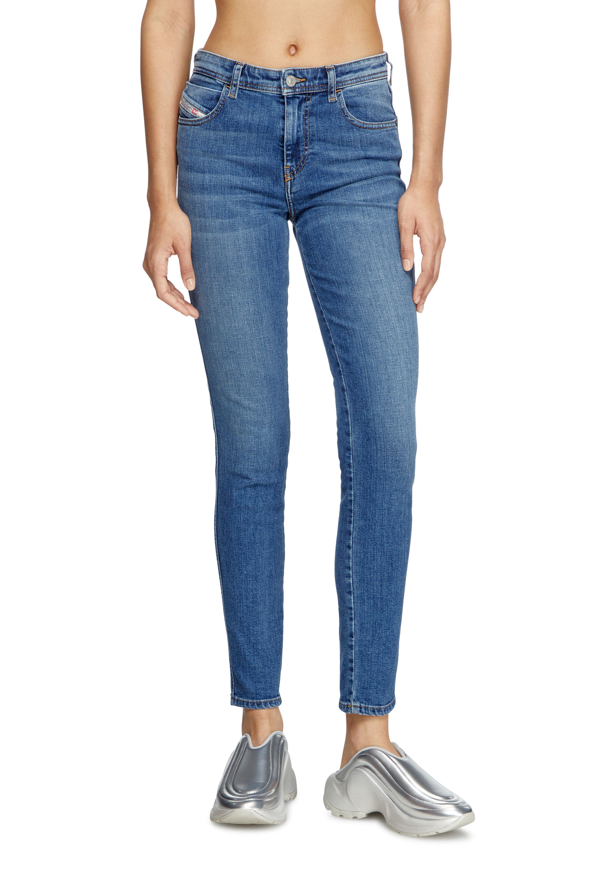 Diesel - Woman's Skinny Jeans 2015 Babhila 09L02, Medium blue - 3