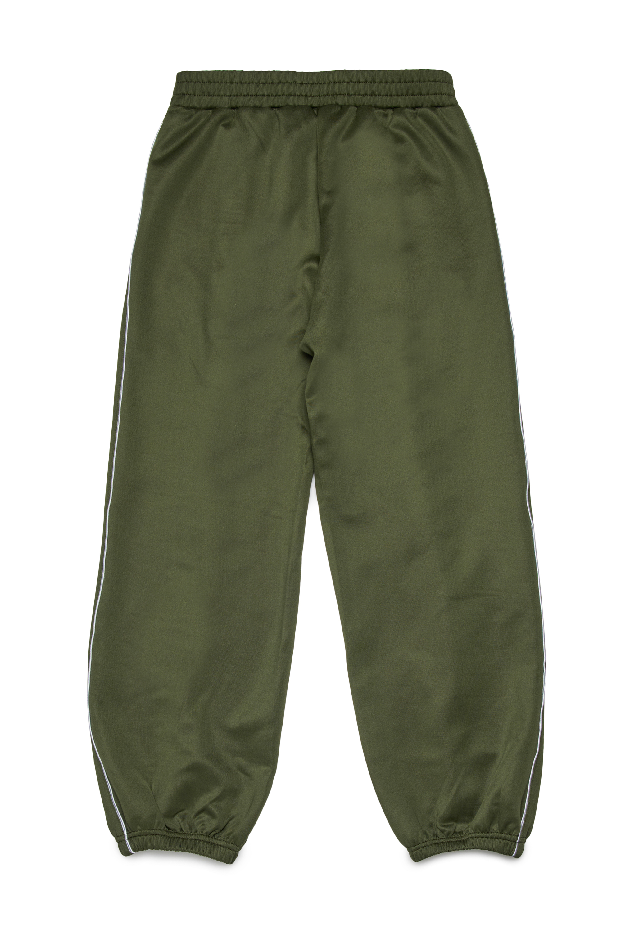 Diesel - PZAMPERD, Man's Cotton pants with side stripes in Green - 2