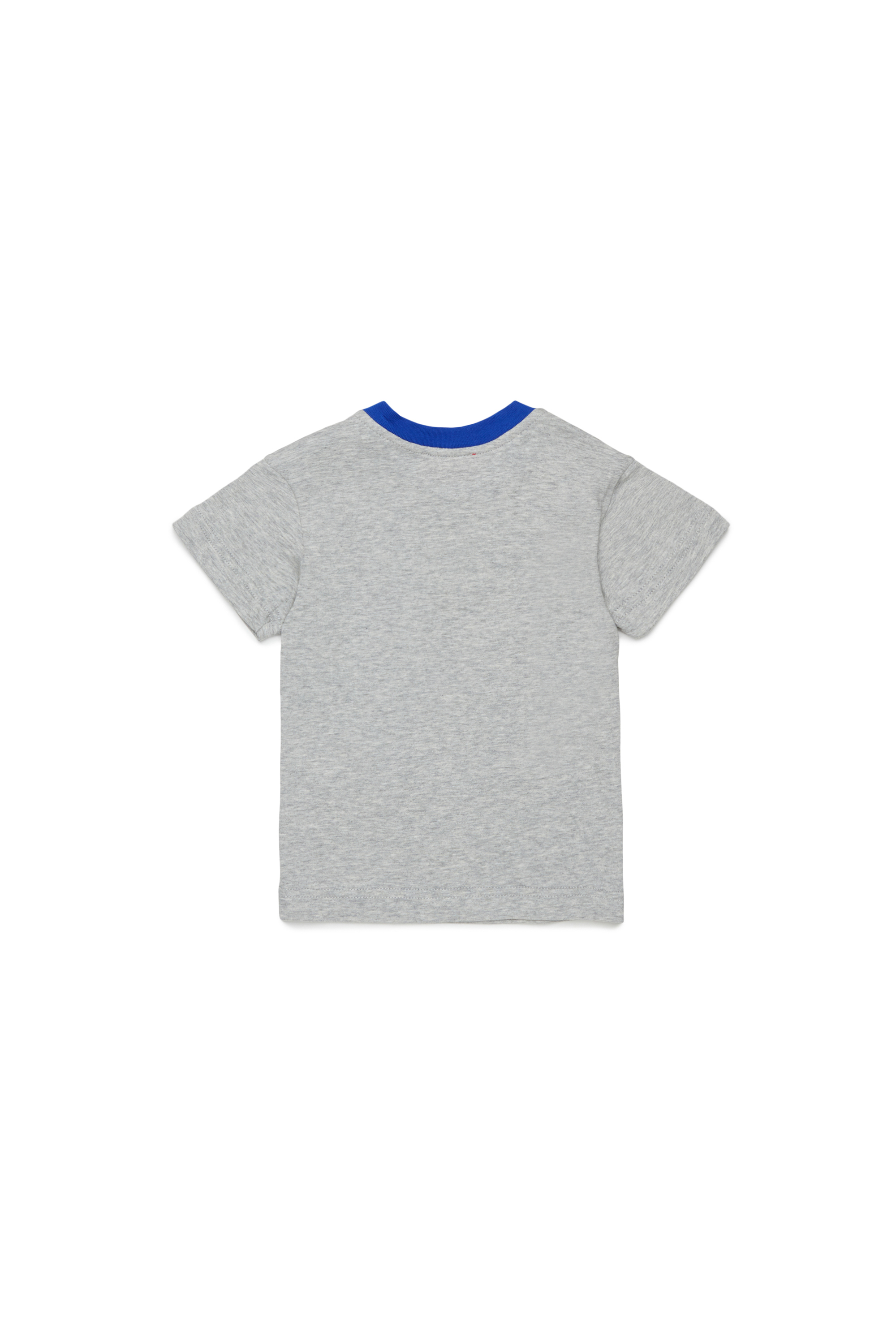 Diesel - TURSIB, Man's Cotton T-shirt with retro logo print in Grey - 2