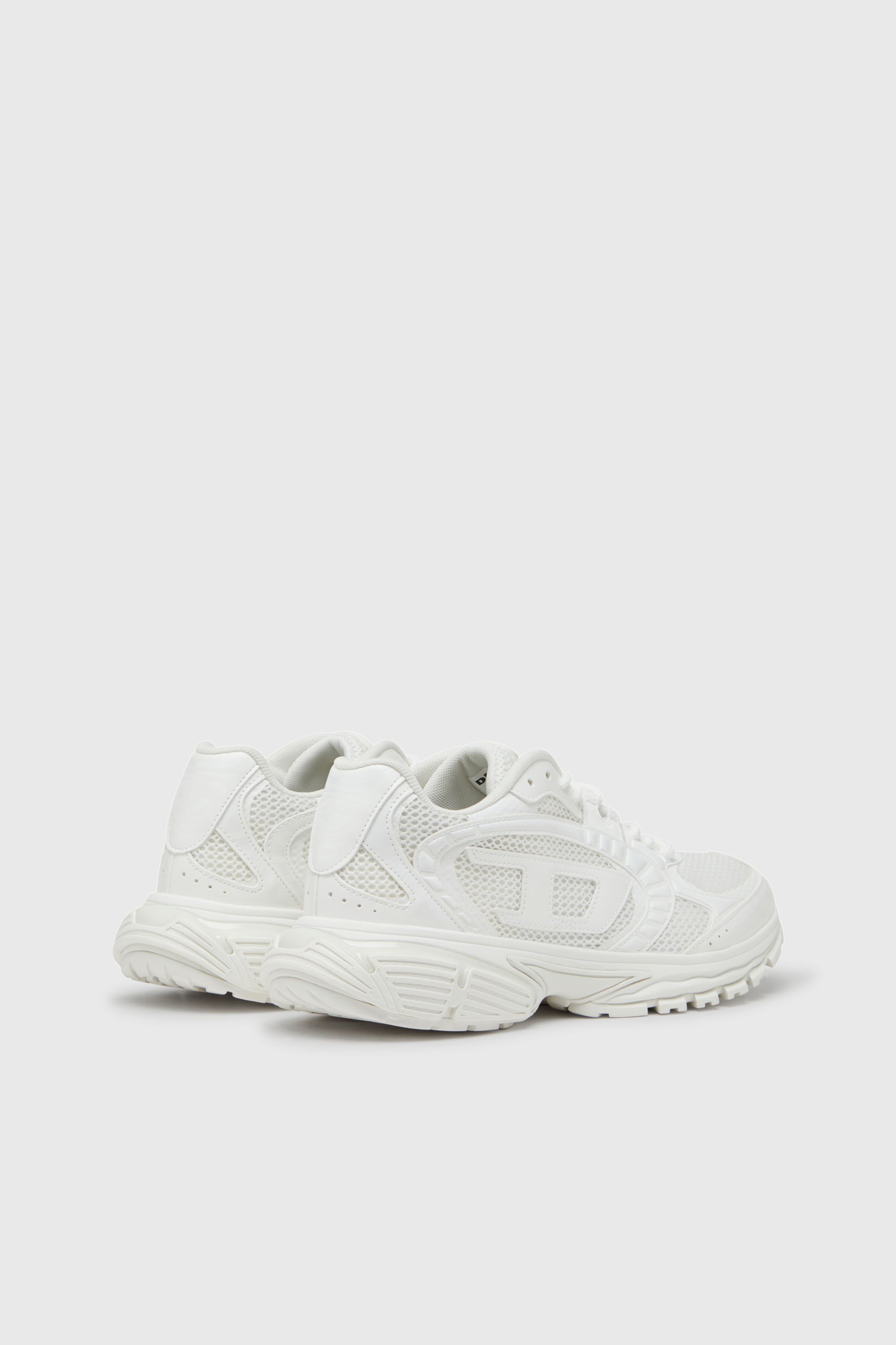 Diesel - S-PRO-V-DENSE LOW W, Woman's S-Pro-V-Dense-Monochrome mesh sneakers with Oval D logo in White - 3