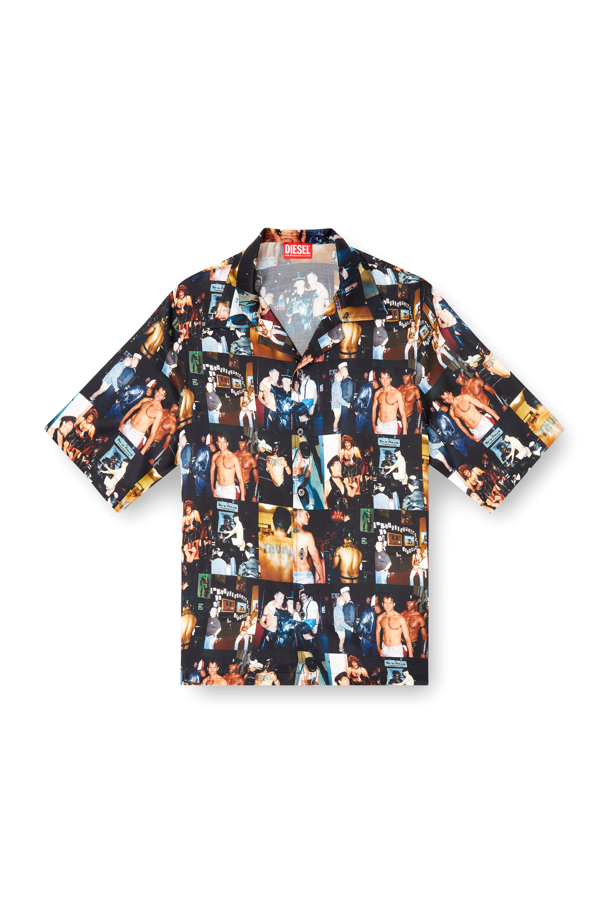 Diesel - PR-S-MEC-TOM25, Unisex's Bowling shirt with graphic prints in Black - 3