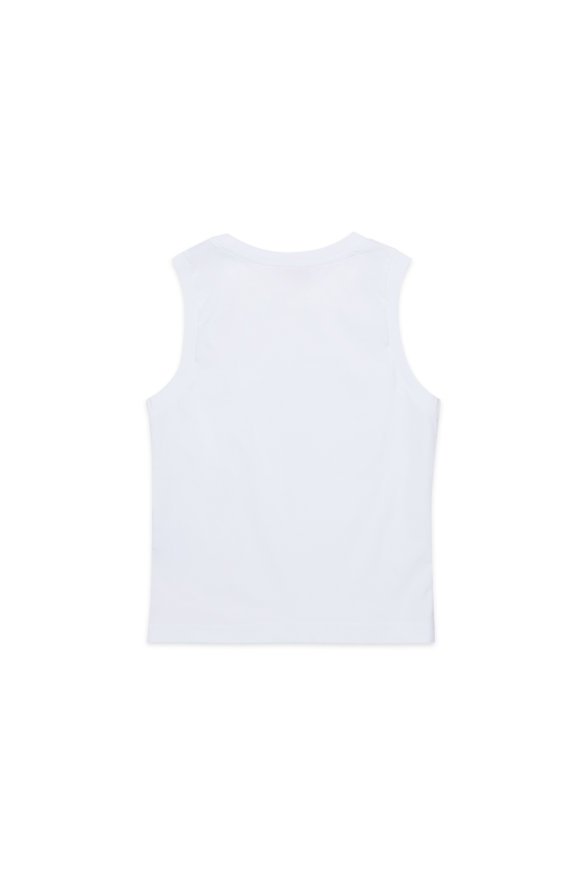 Diesel - MTDENP, Man's Tank top with neon palm logo in White - 2