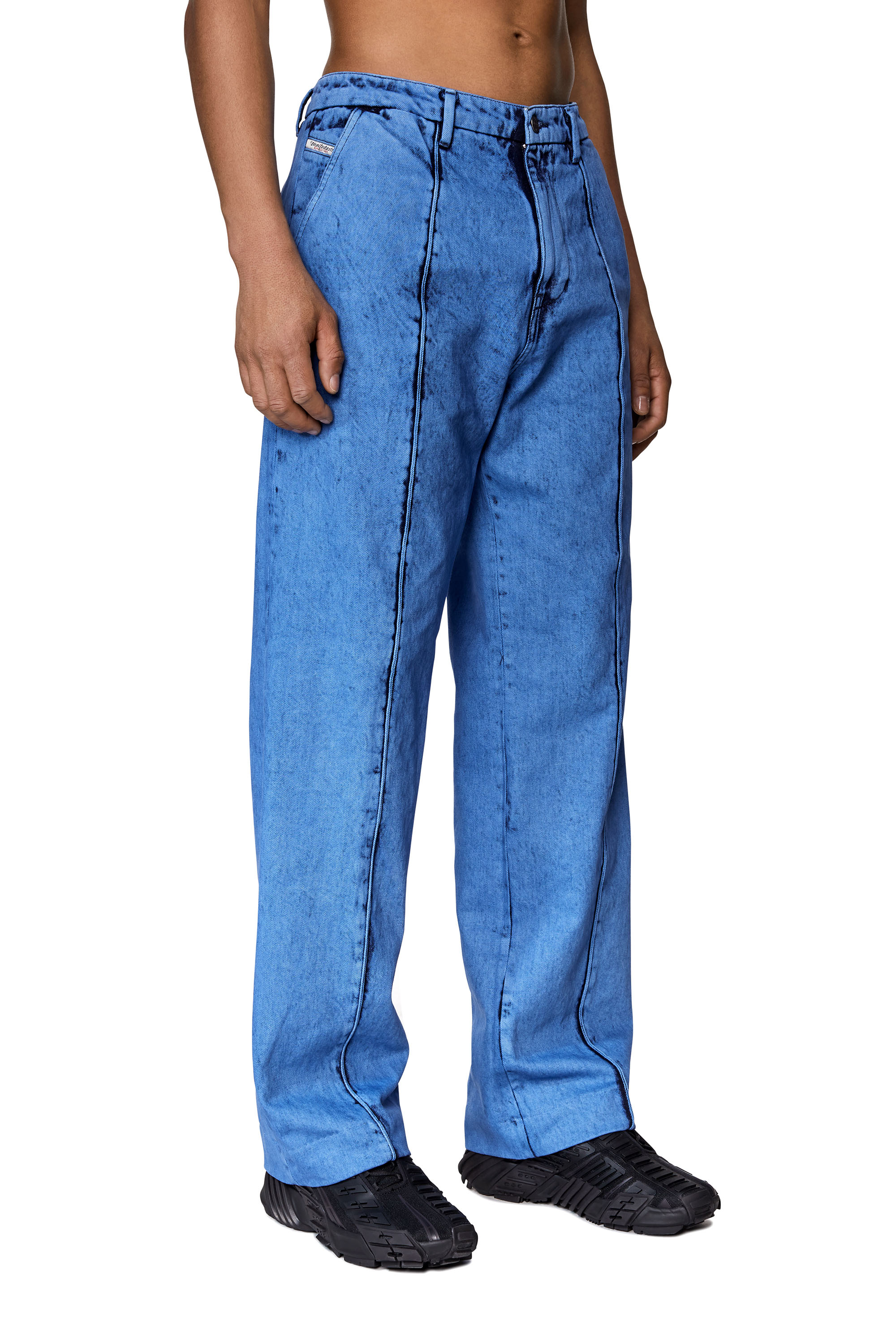 Diesel - D-Chino-Work 0EIAN Straight Jeans, Blue - Image 4