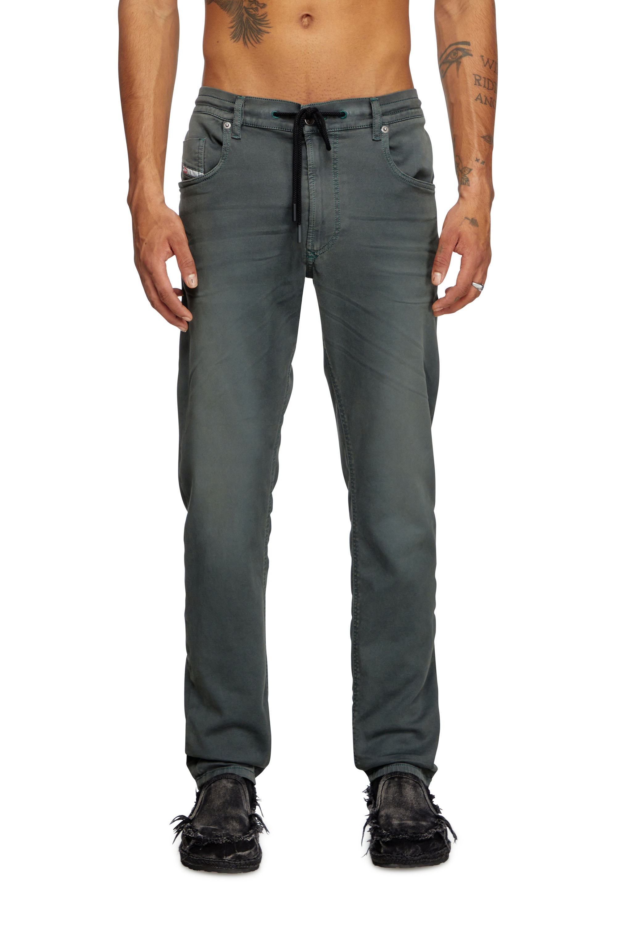 Diesel - Man's Regular 2030 D-Krooley Joggjeans® 0670M, Grey - 2