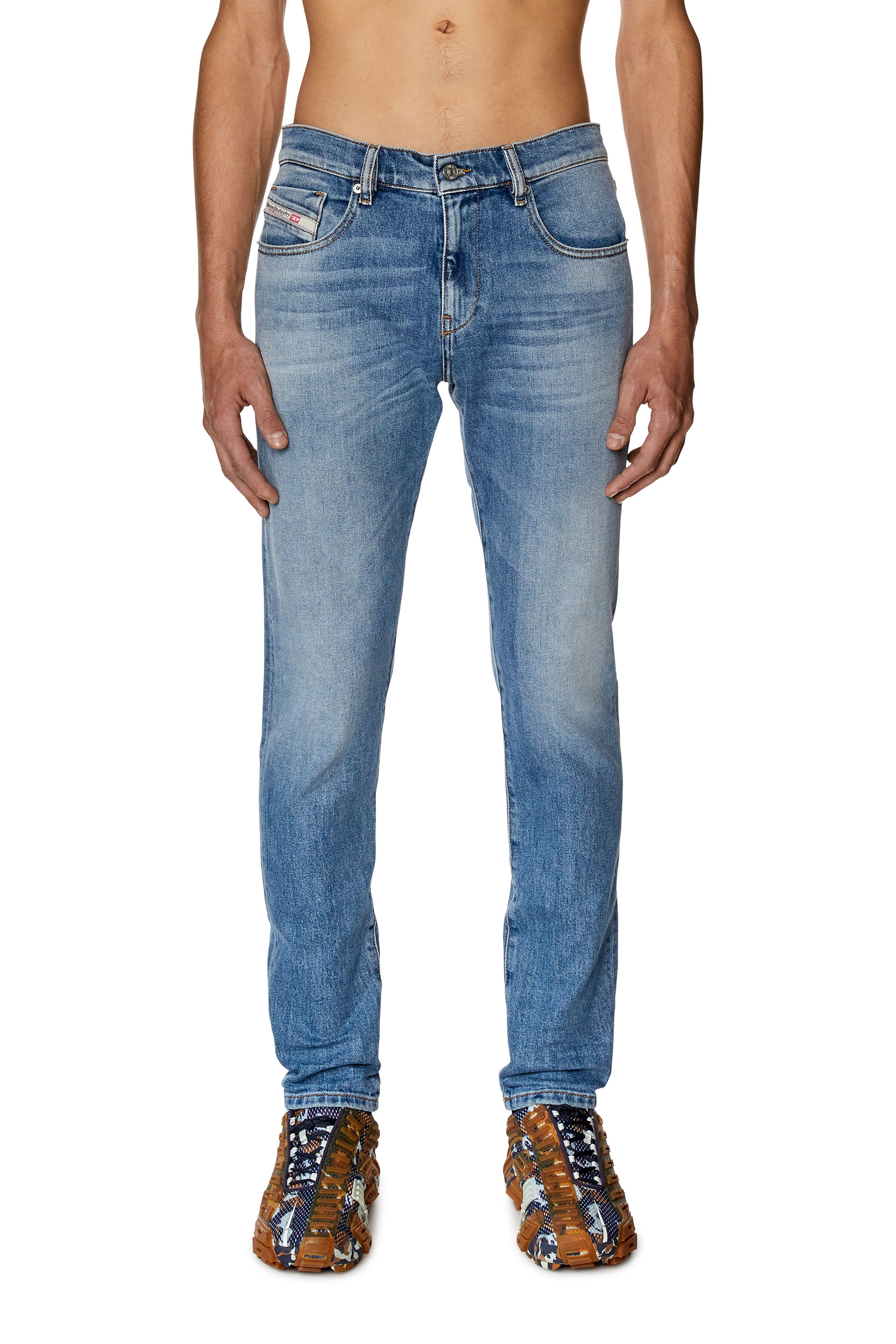 Diesel - Slim Jeans 2019 D-Strukt 09F81, Medium blue - Image 2