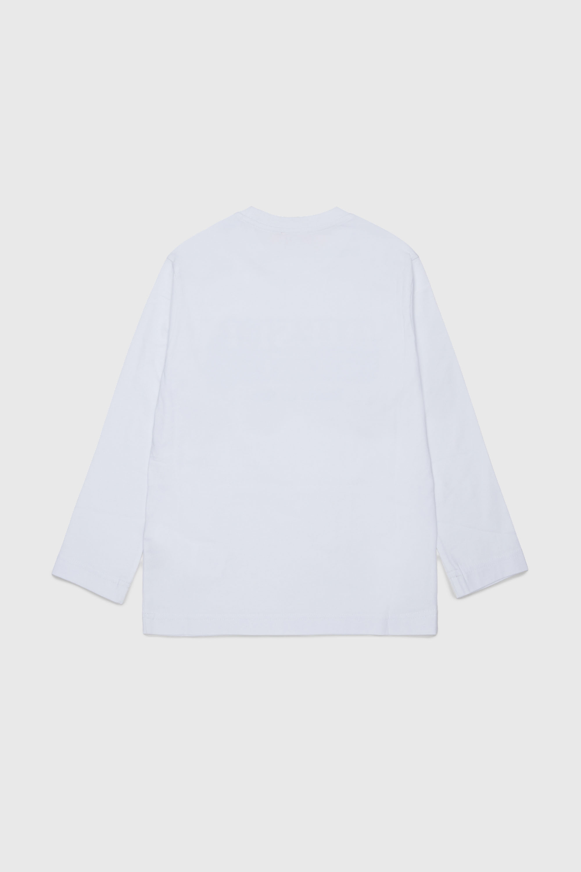 Diesel - TLODIMLS OVER, Man's Long-sleeve T-shirt with Diesel Industry print in White - 2
