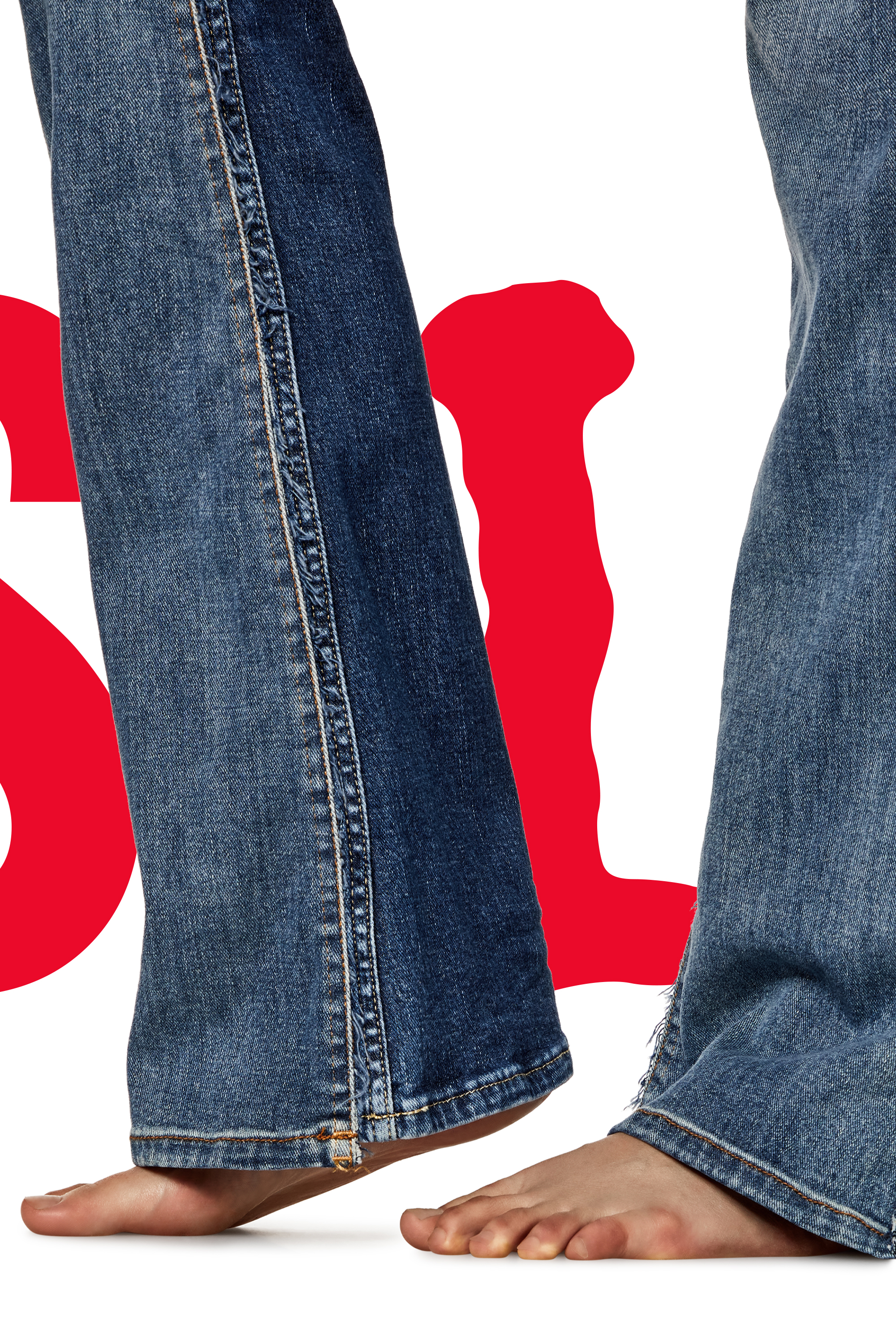 Diesel - Woman's Bootcut Jeans Dieseloves 01 09K46, Medium blue - 5