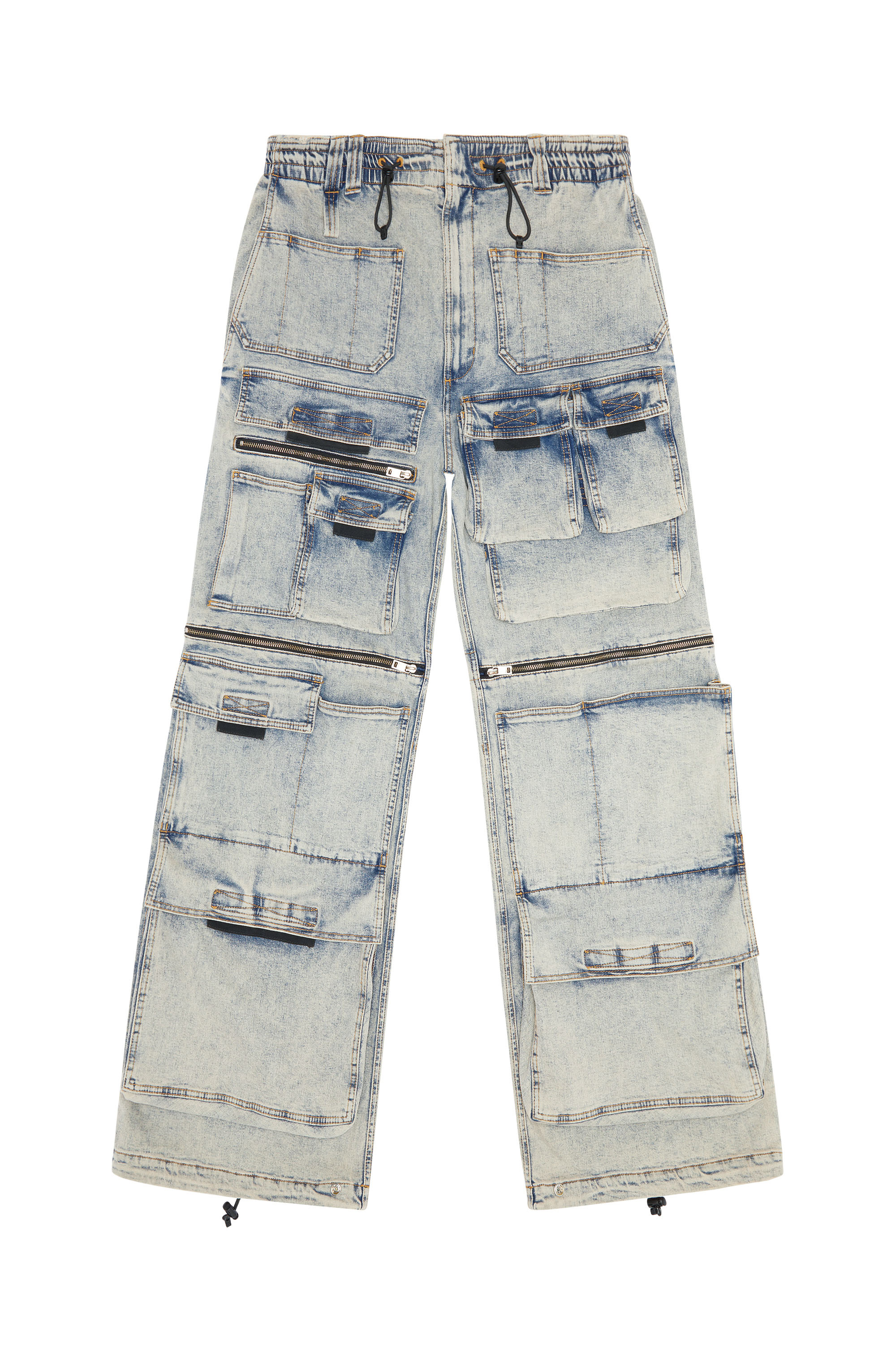 Diesel - Straight Jeans D-Onlypockets 09F12, Medium blue - Image 7