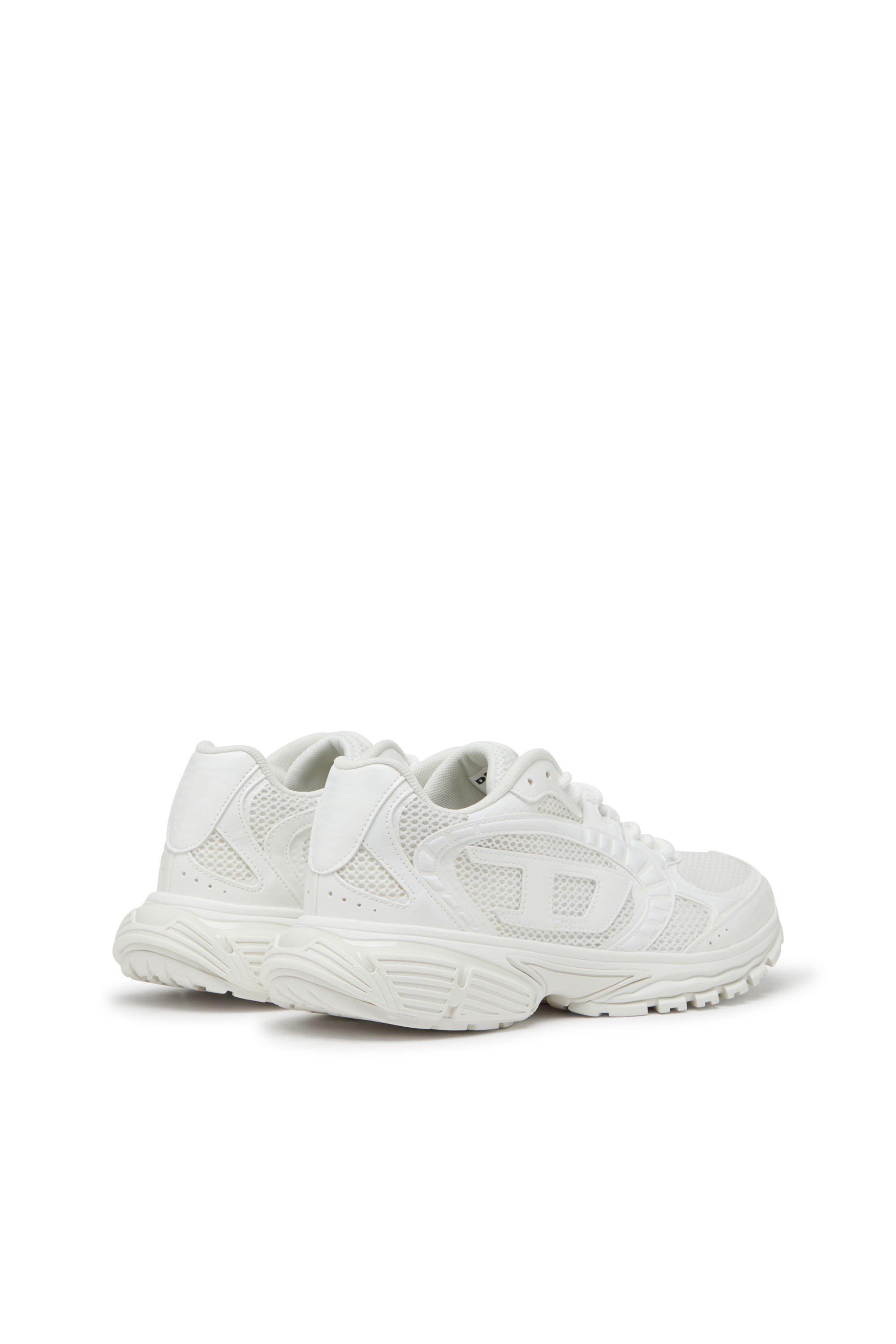 Diesel - S-PRO-V-DENSE LOW W, Woman's S-Pro-V-Dense-Monochrome mesh sneakers with Oval D logo in White - 3