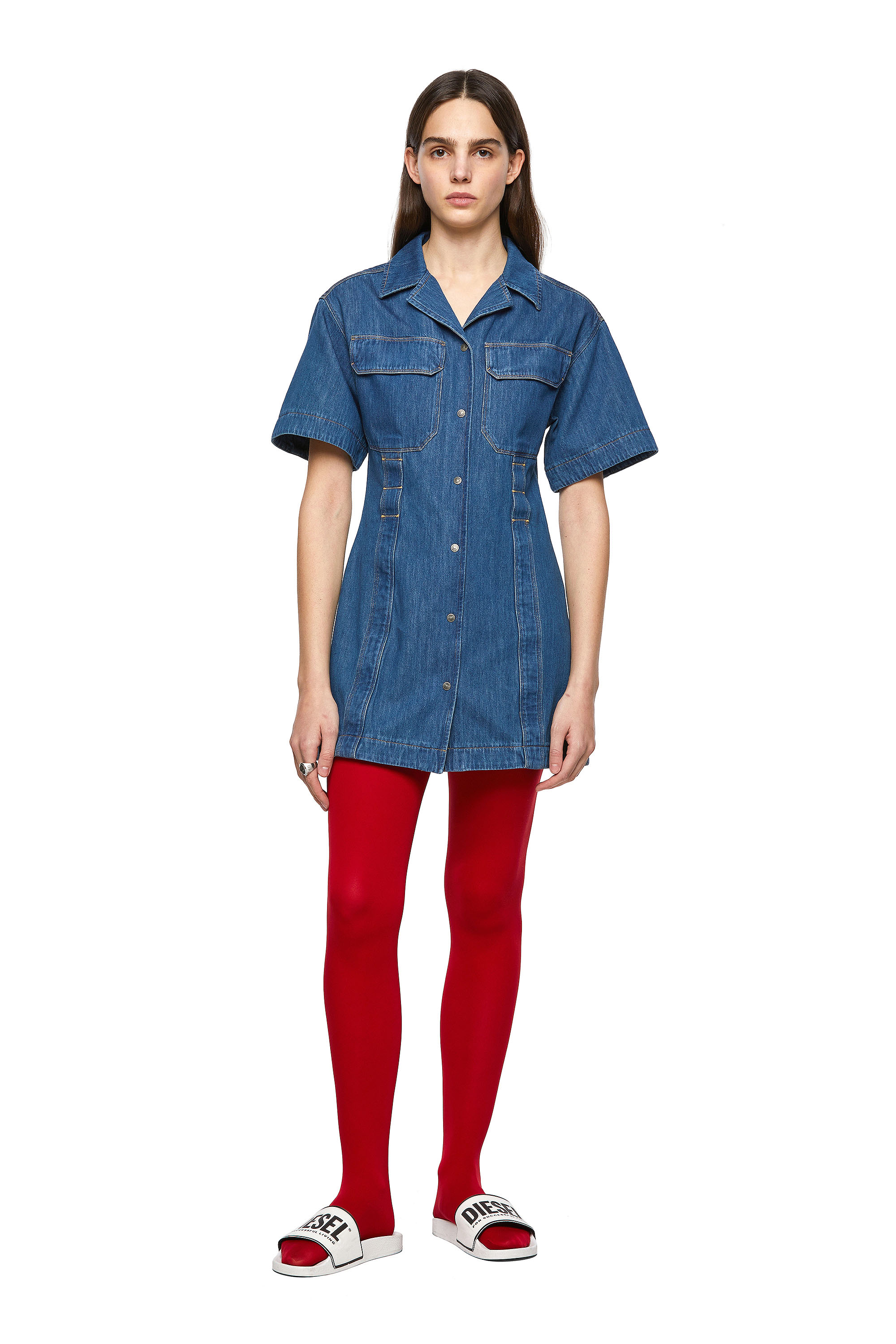 DE-AMABEL-SP, Medium blue - Dresses