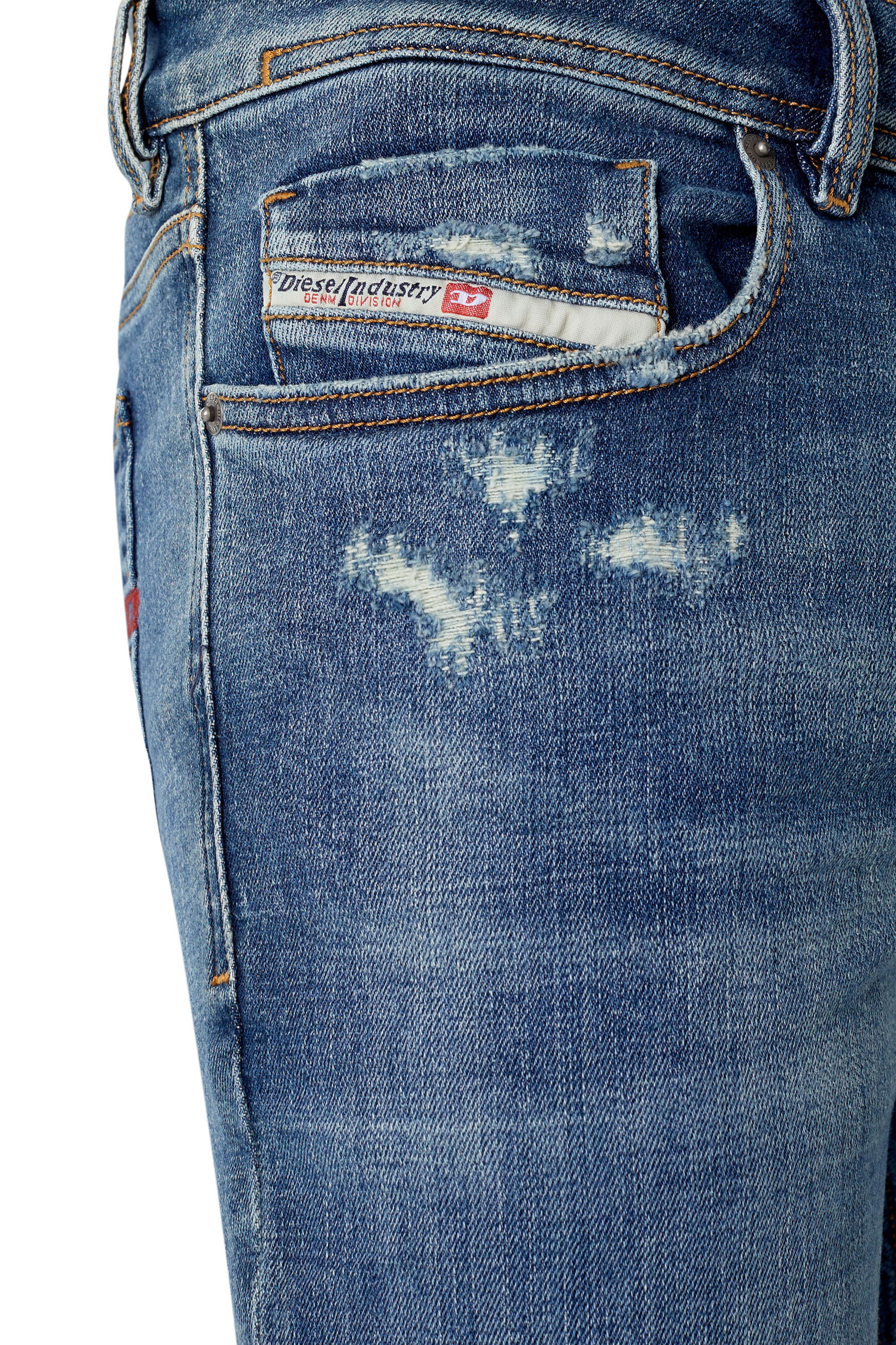 Diesel - 1979 Sleenker 09E43 Skinny Jeans, Medium blue - Image 3