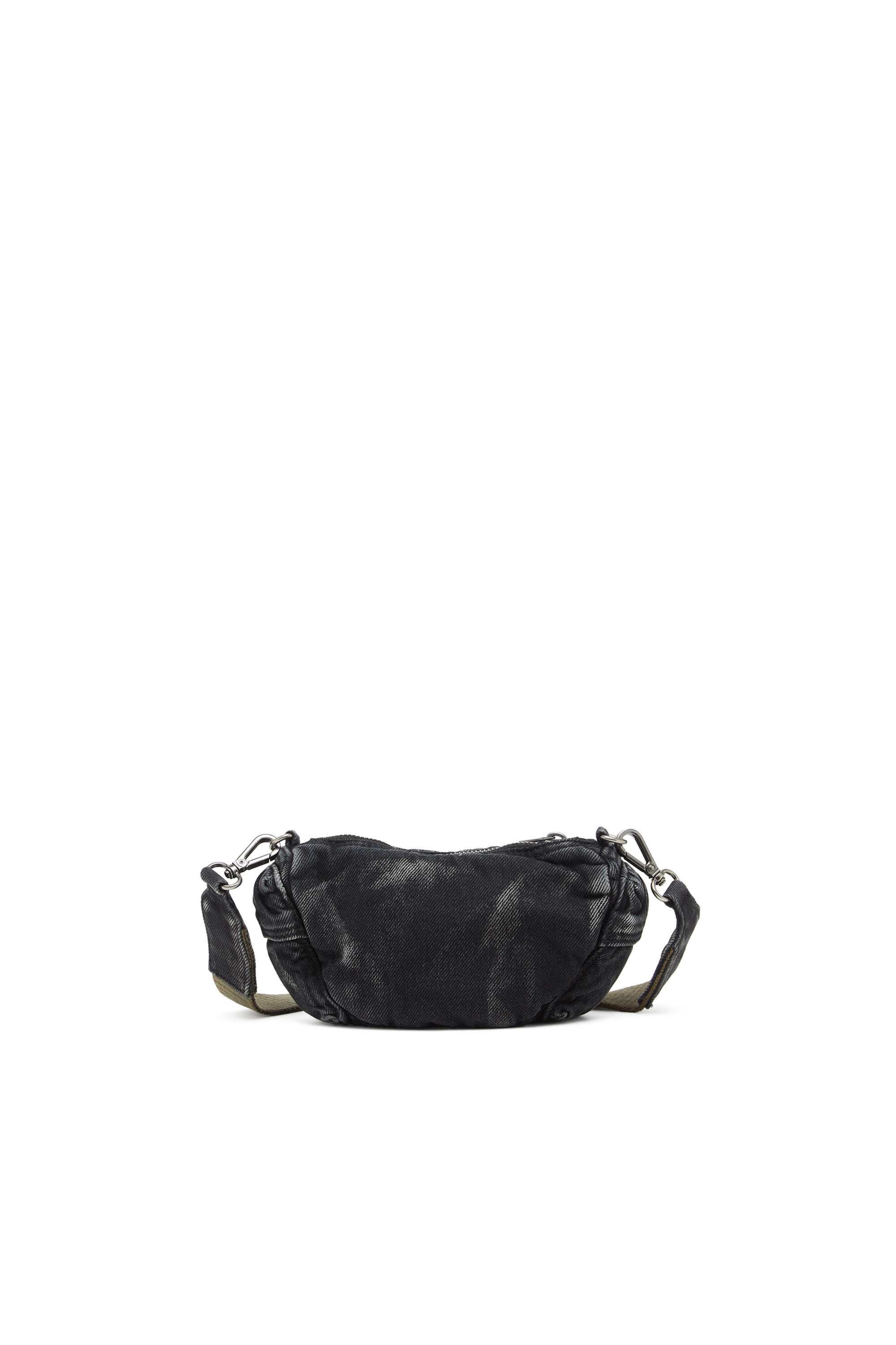 Diesel - MULTI-PKTS CROSSBODY XS X, Unisex's Multi-Pkts - Small bag in washed denim in Dark grey - 3