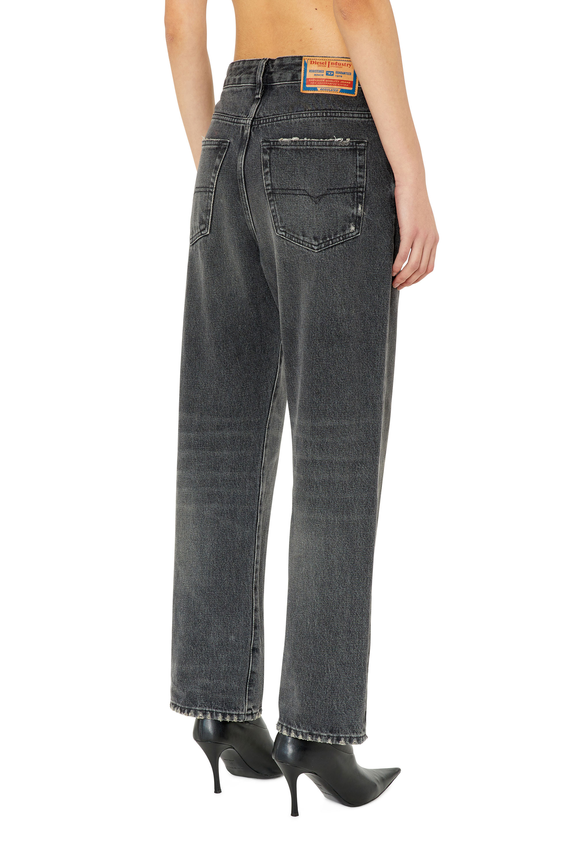 Diesel - 1999 D-Reggy 007K8 Straight Jeans, Black/Dark grey - Image 2
