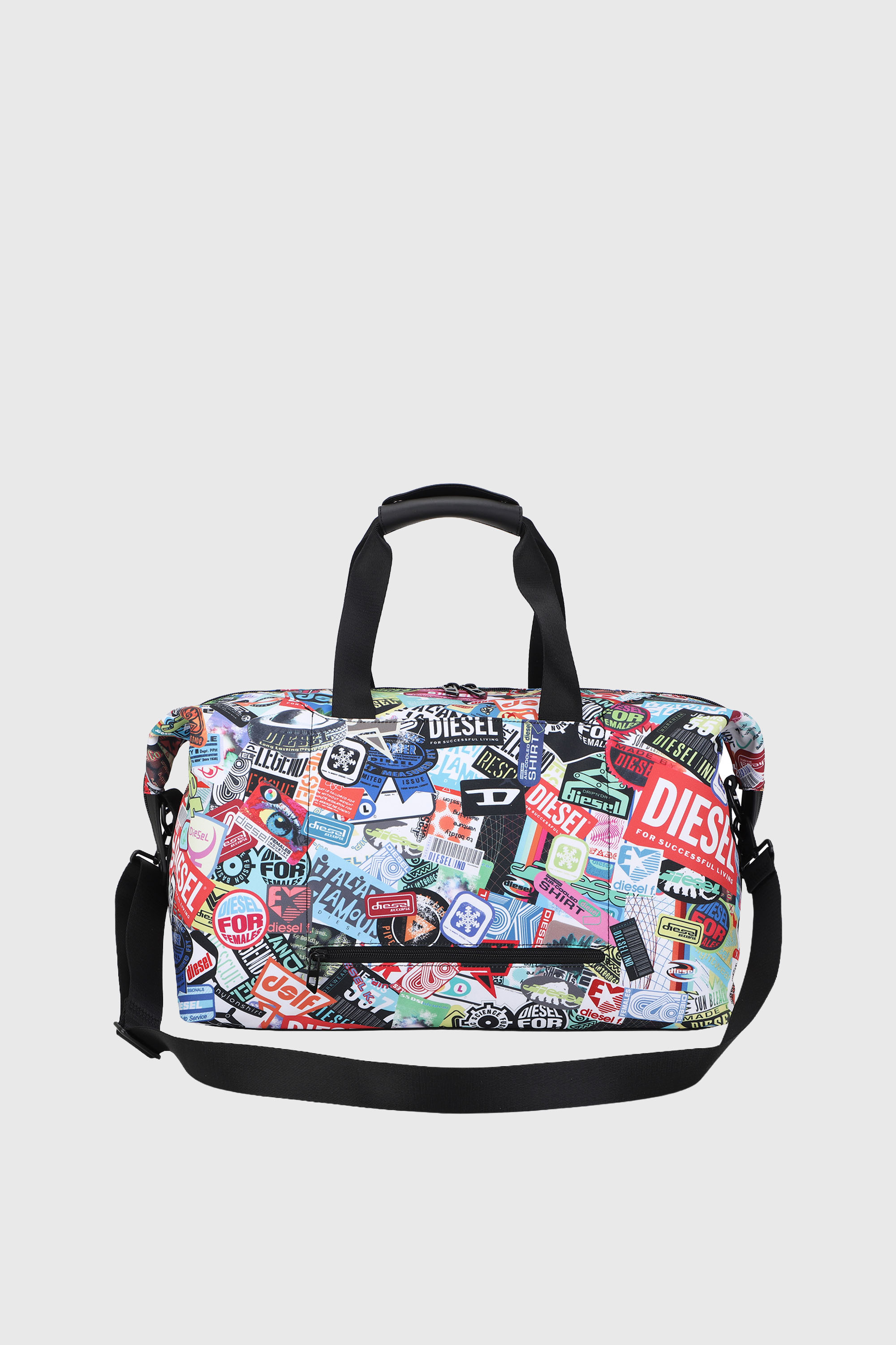 Diesel - DIESEL PC PRINTED DUFFLE-STICKERS- DSB00, Unisex's Pratical duffle bag with stickers in Multicolor - 2