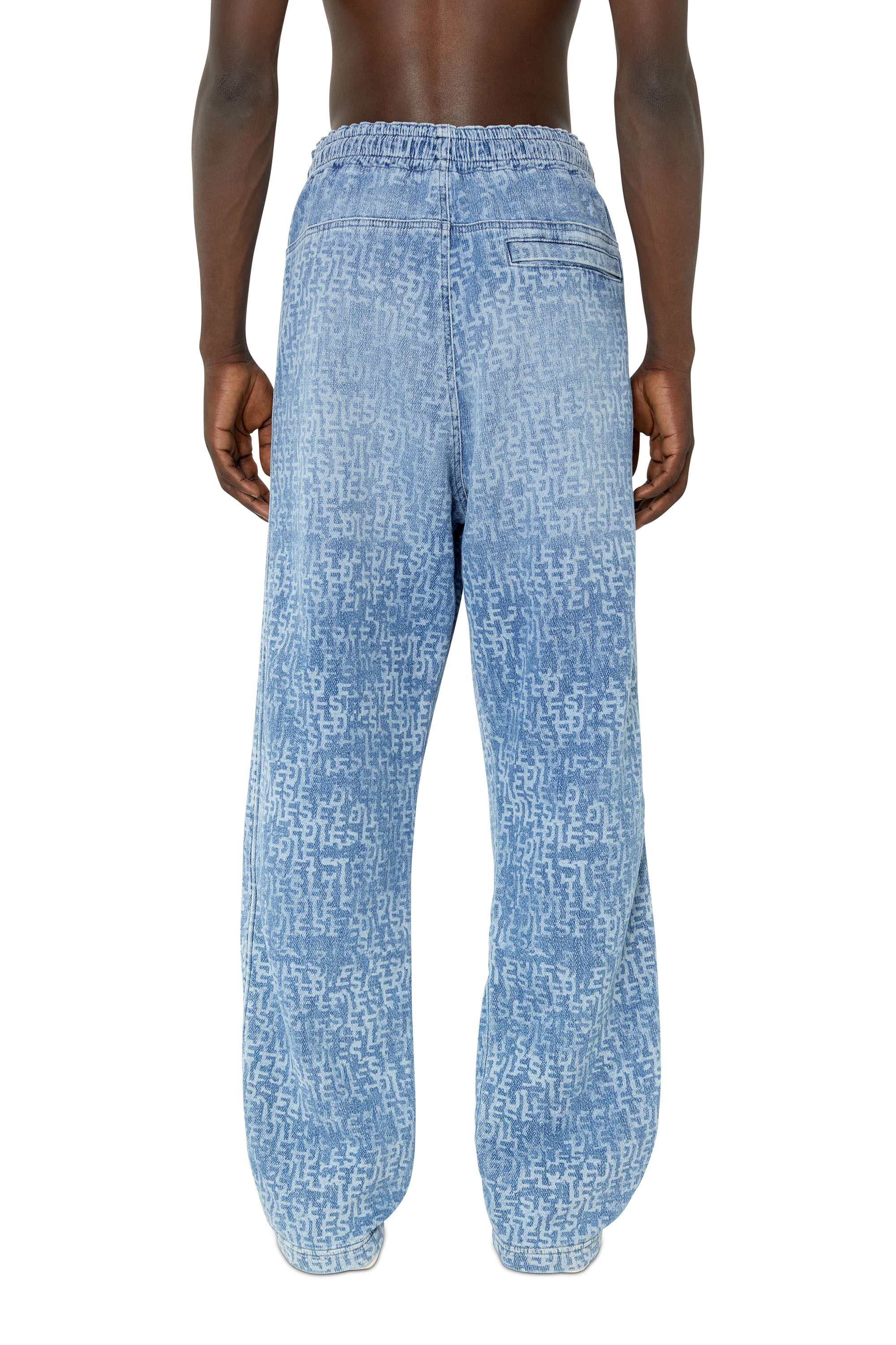 Diesel - D-Martians Track Denim 09E27 Straight, Light Blue - Image 2