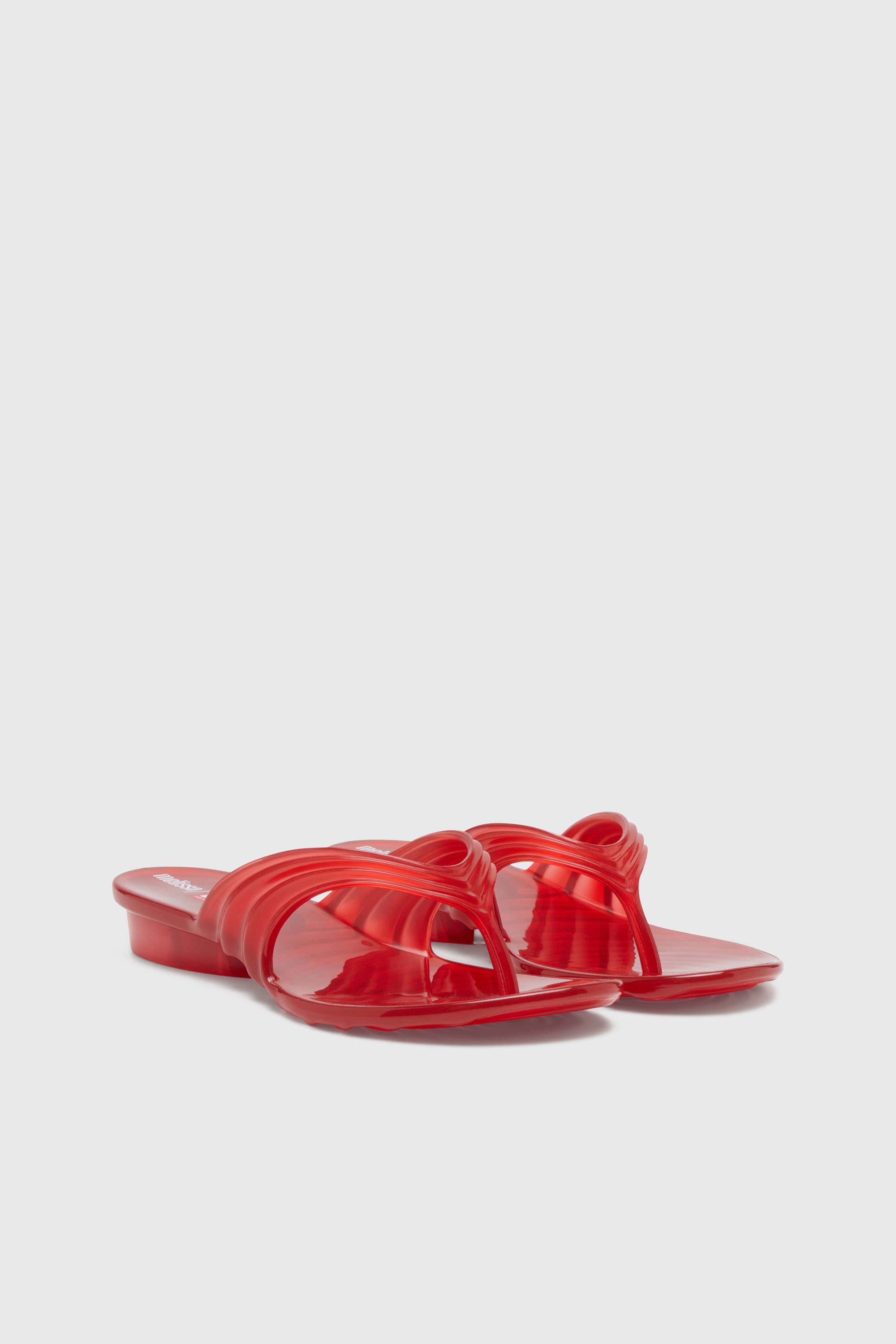 Diesel - MELISSA QUANTUM THONG, Woman's Sculptural flip-flops in Melflex&reg; in Red - 2