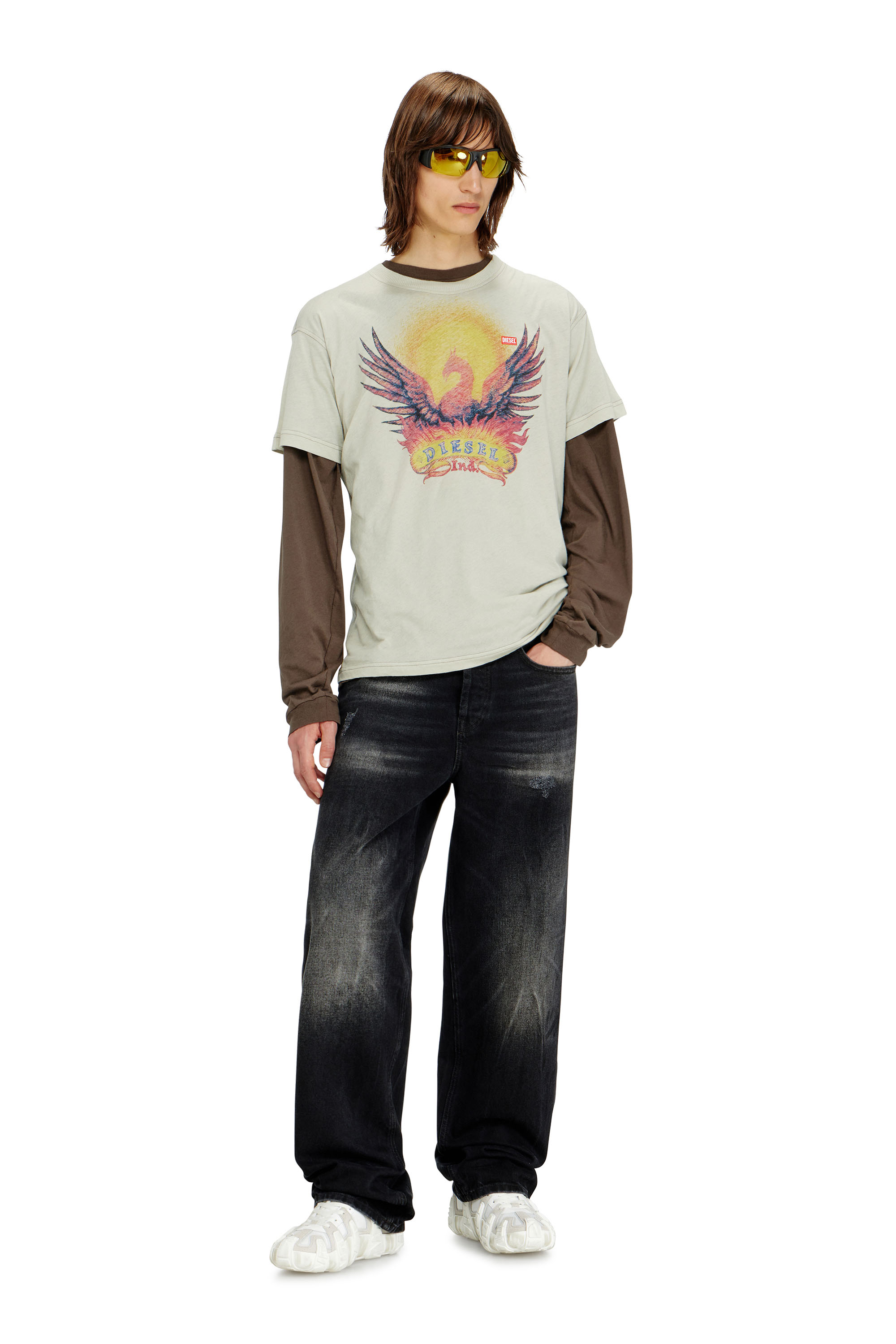 Diesel - Man's Relaxed Jeans 2001 D-Macro 0BEBB, Black - 1