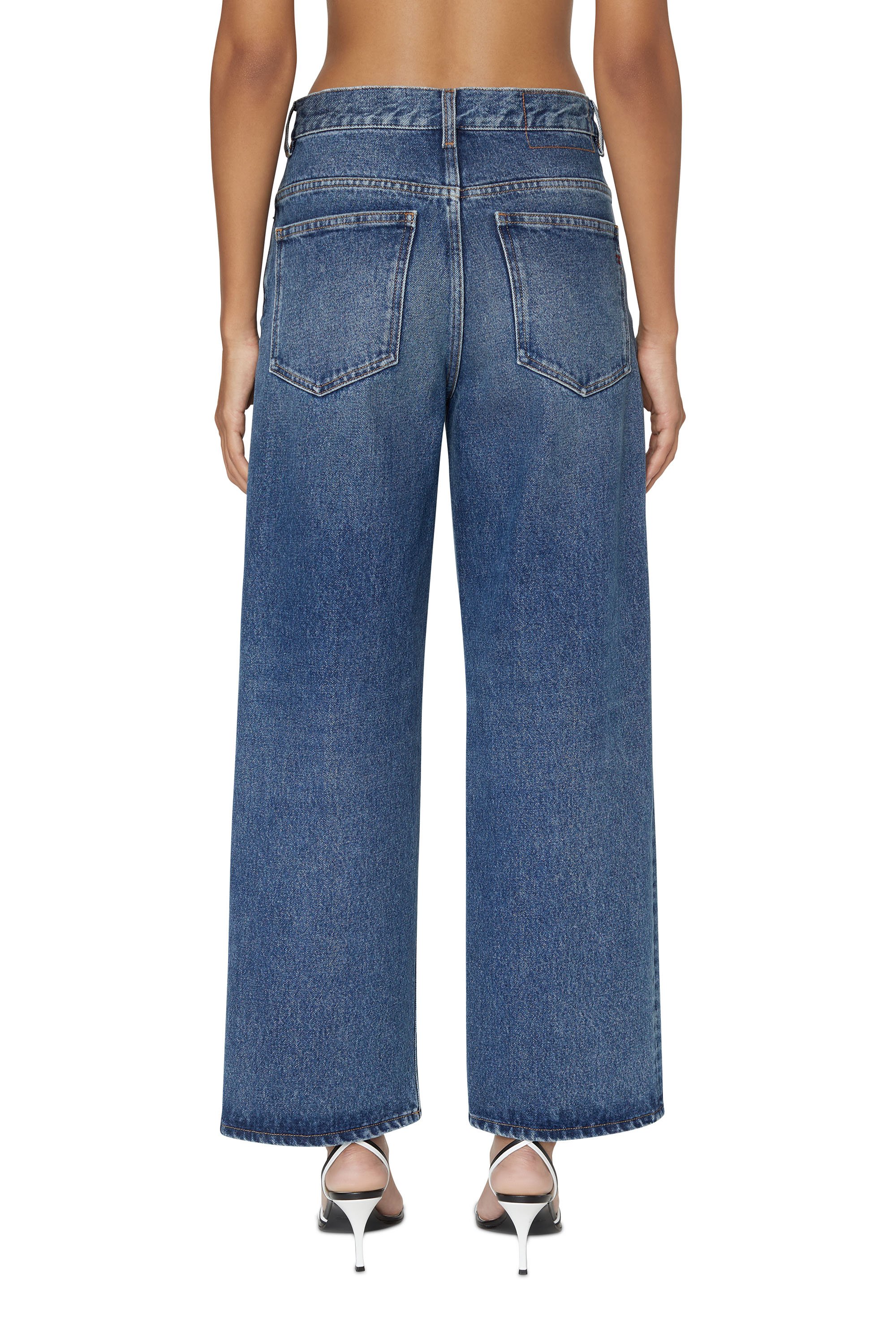 Diesel - 2000 WIDEE 007E5 Bootcut and Flare Jeans, Medium blue - Image 2
