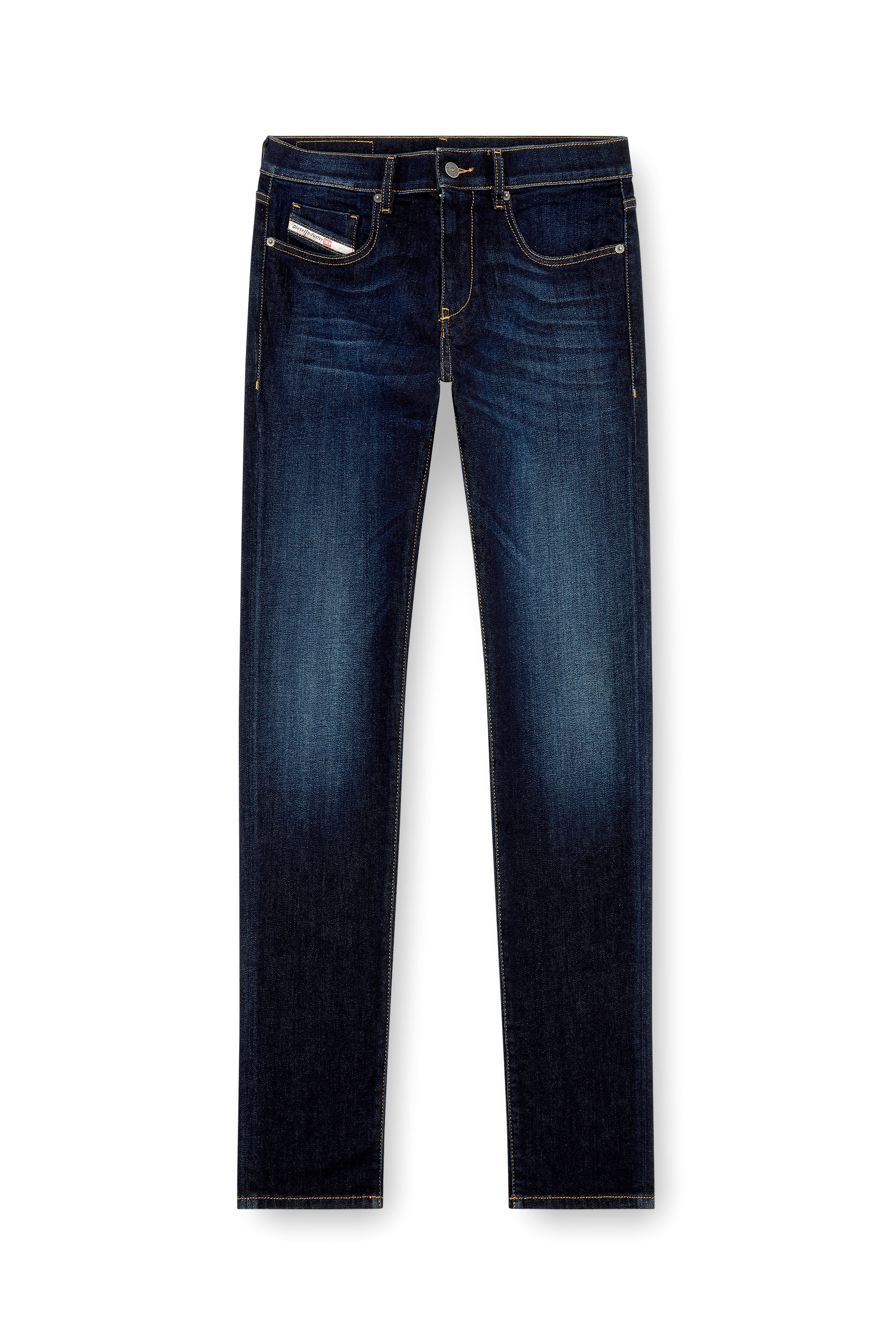Slim Jeans 2019 D-Strukt 009ZS, Dark Blue Diesel - Man's Slim Jeans 2019 D-Strukt 009ZS, Dark Blue - 2