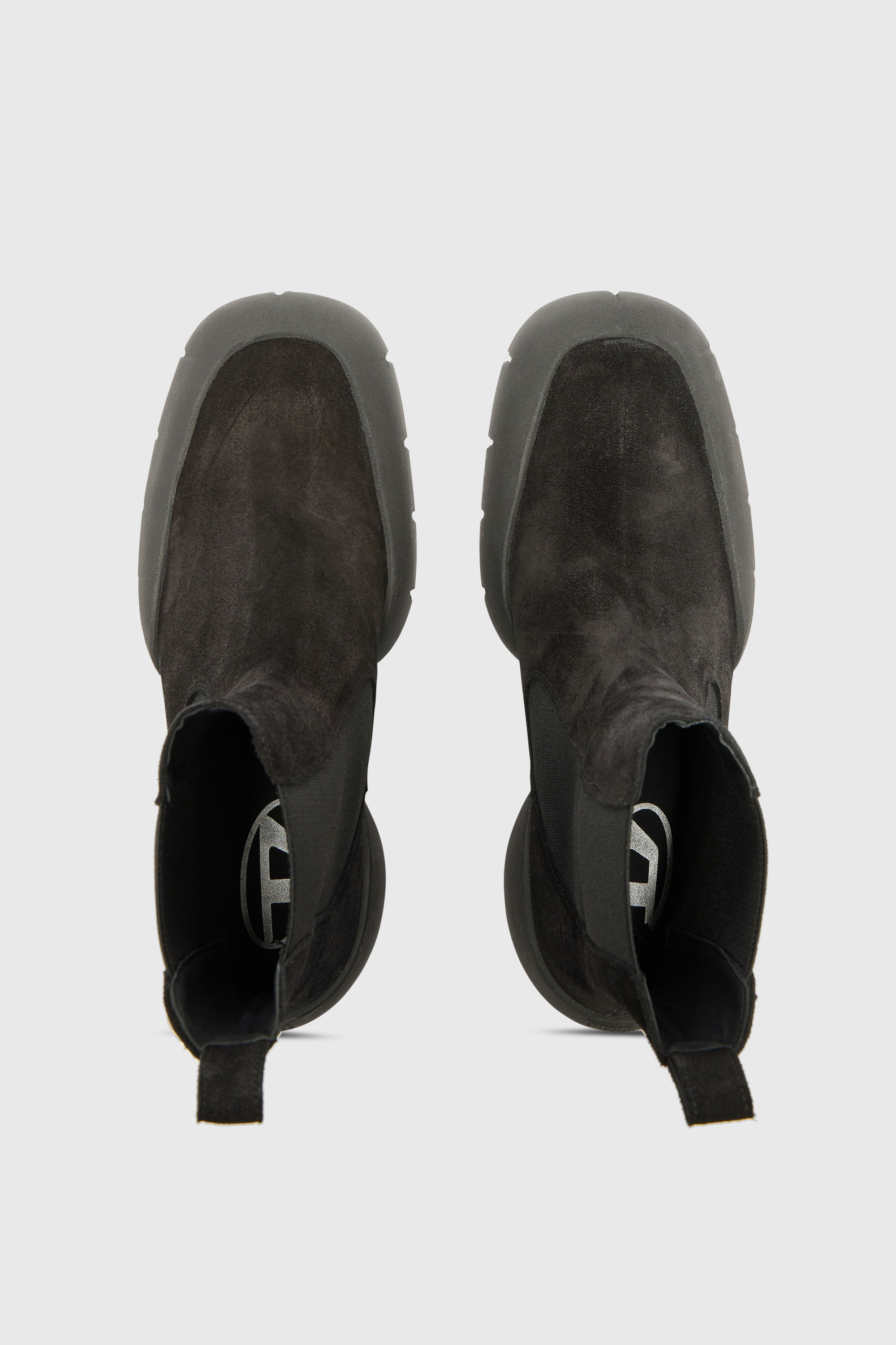 Diesel - D-MATHIEU CH, Man's D-Mathieu - Suede boots with rubber outsole in Black - 4