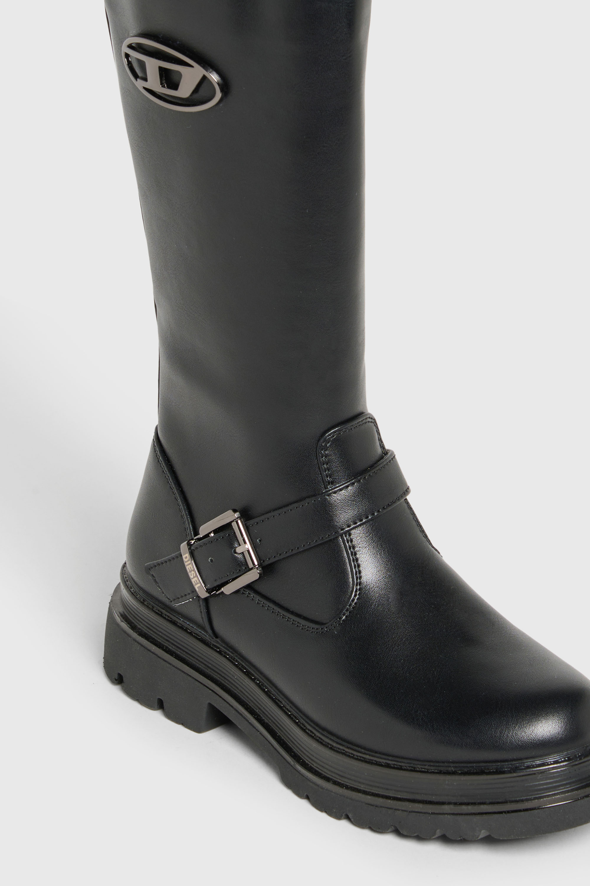 Diesel - D-KRILTY, Unisex's D-Krilty - High boots with buckle detail in Black - 4