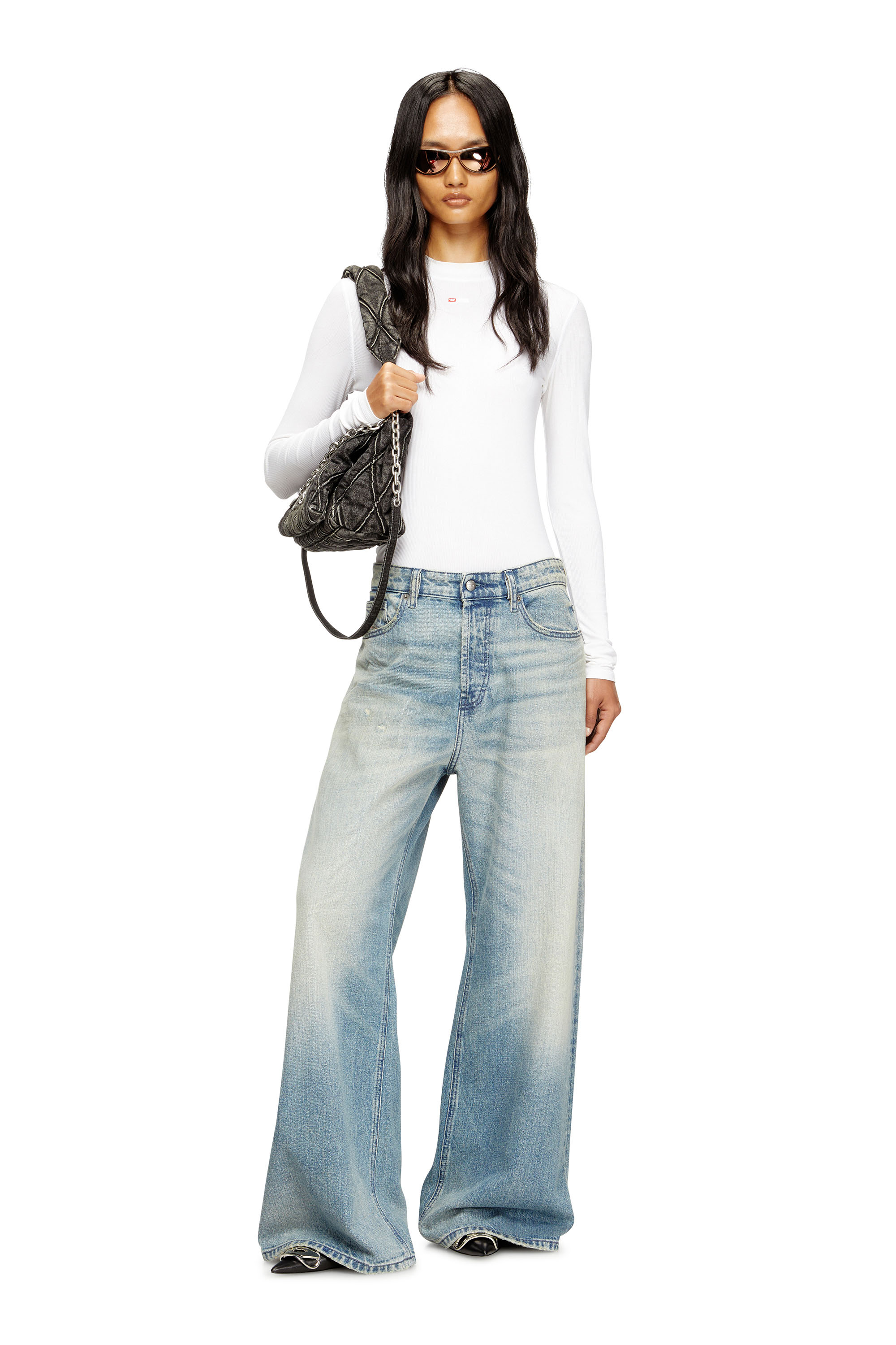 Relaxed Jeans 1996 D-Sire 0DBEC, Light Blue Diesel - Woman's Relaxed Jeans 1996 D-Sire 0DBEC, Light Blue - 1