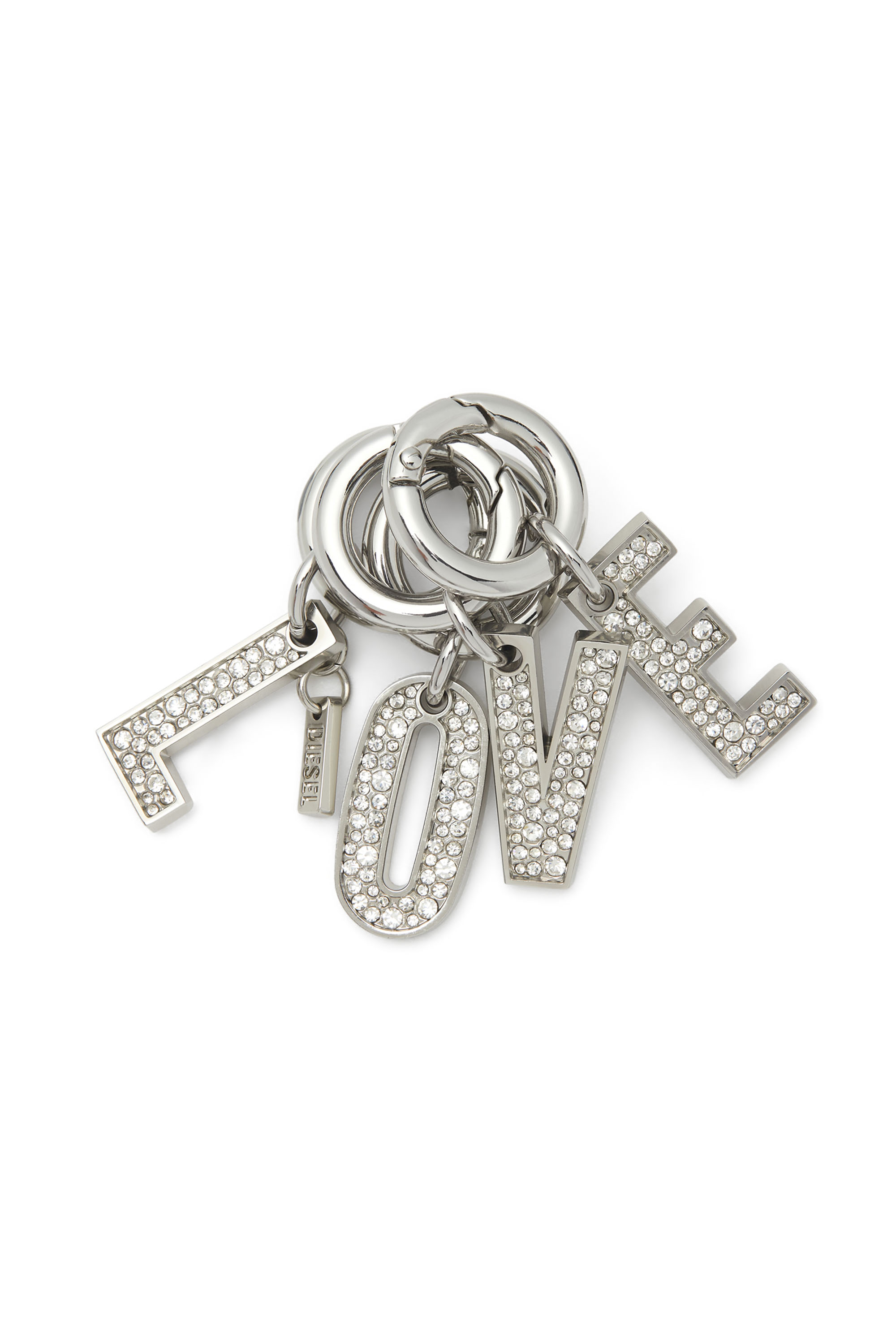Diesel - CHARM-LOVE, Woman's Charms with LOVE lettering in Silver - 1
