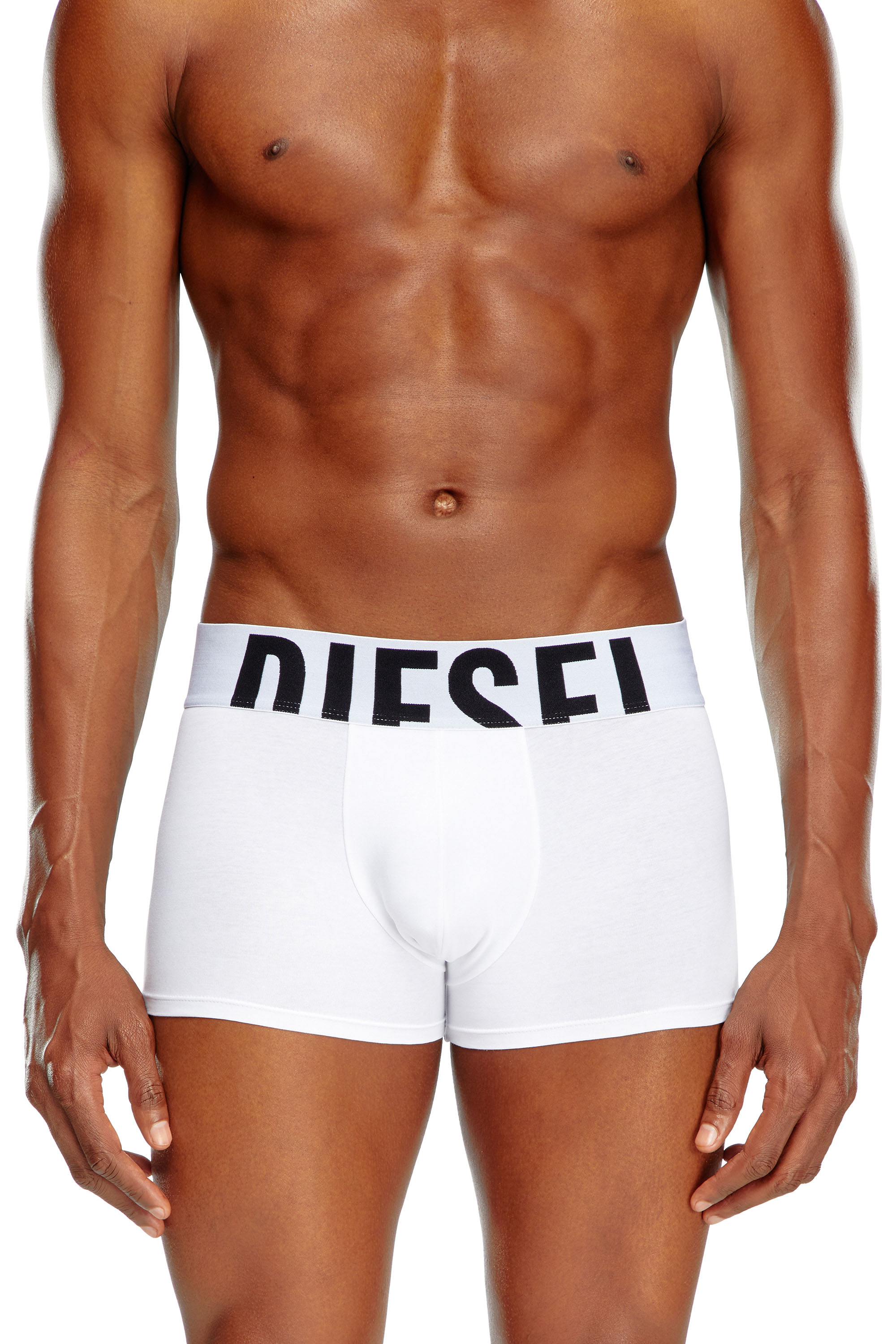 Diesel - UMBX-DAMIENTHREEPACK-5.5EL, Man's 3-pack of boxer briefs with cut-off logo in Black/White - 2