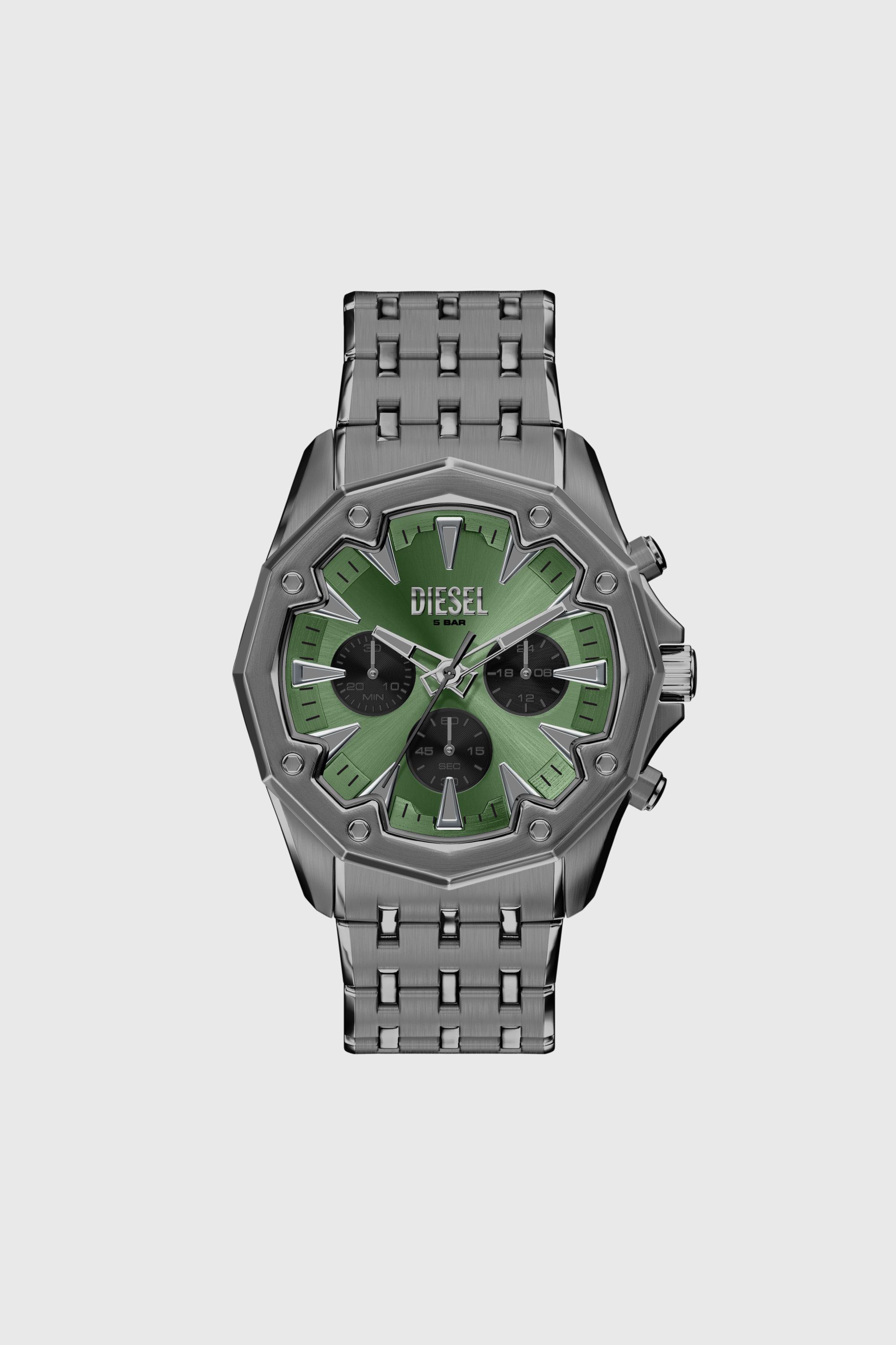 Diesel - DZ4711 WATCH, Man's Stinger gunmetal stainless steel watch in Dark grey - 1